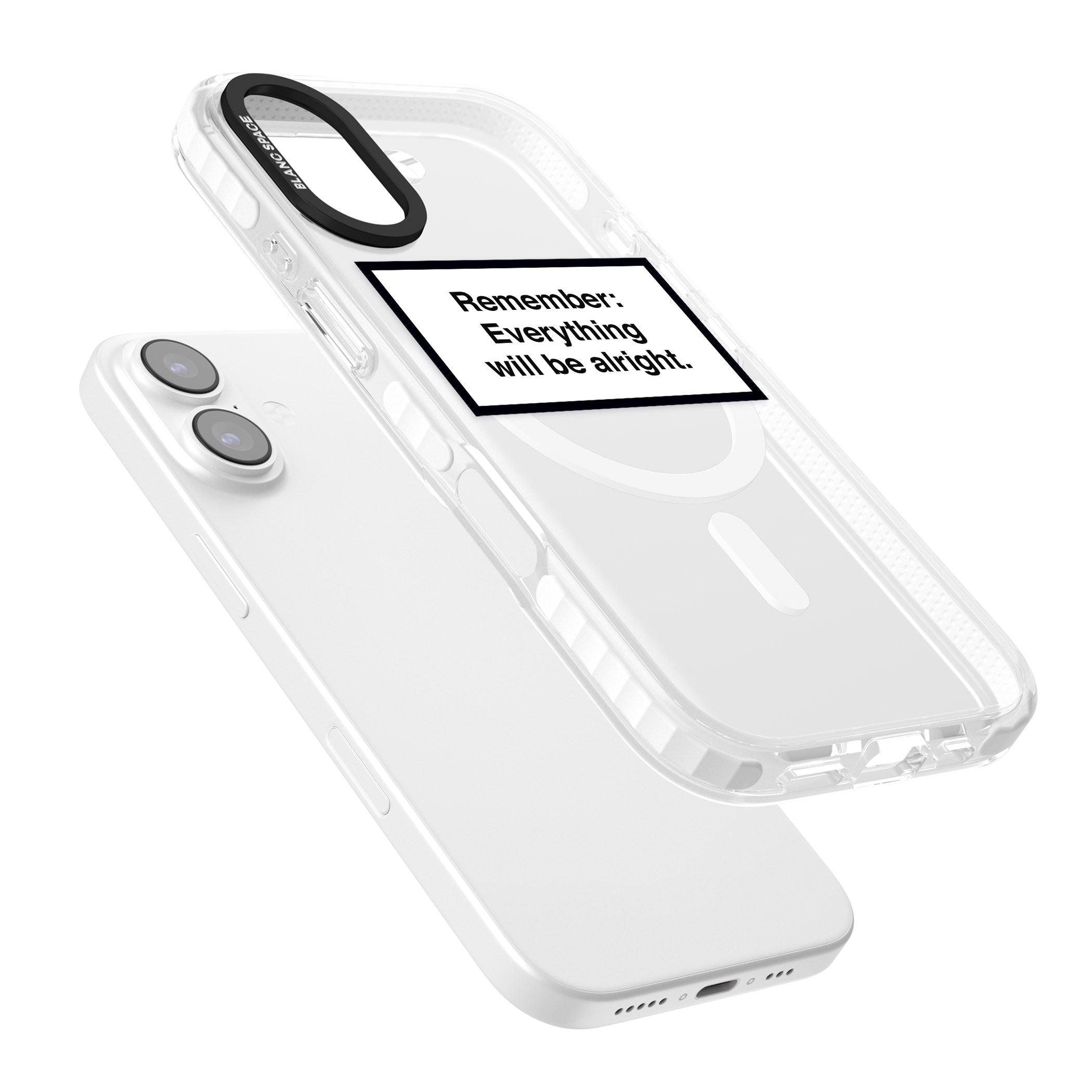 Everything Will Be Alright iPhone 17 Impact Pro Clear Phone Case Colours