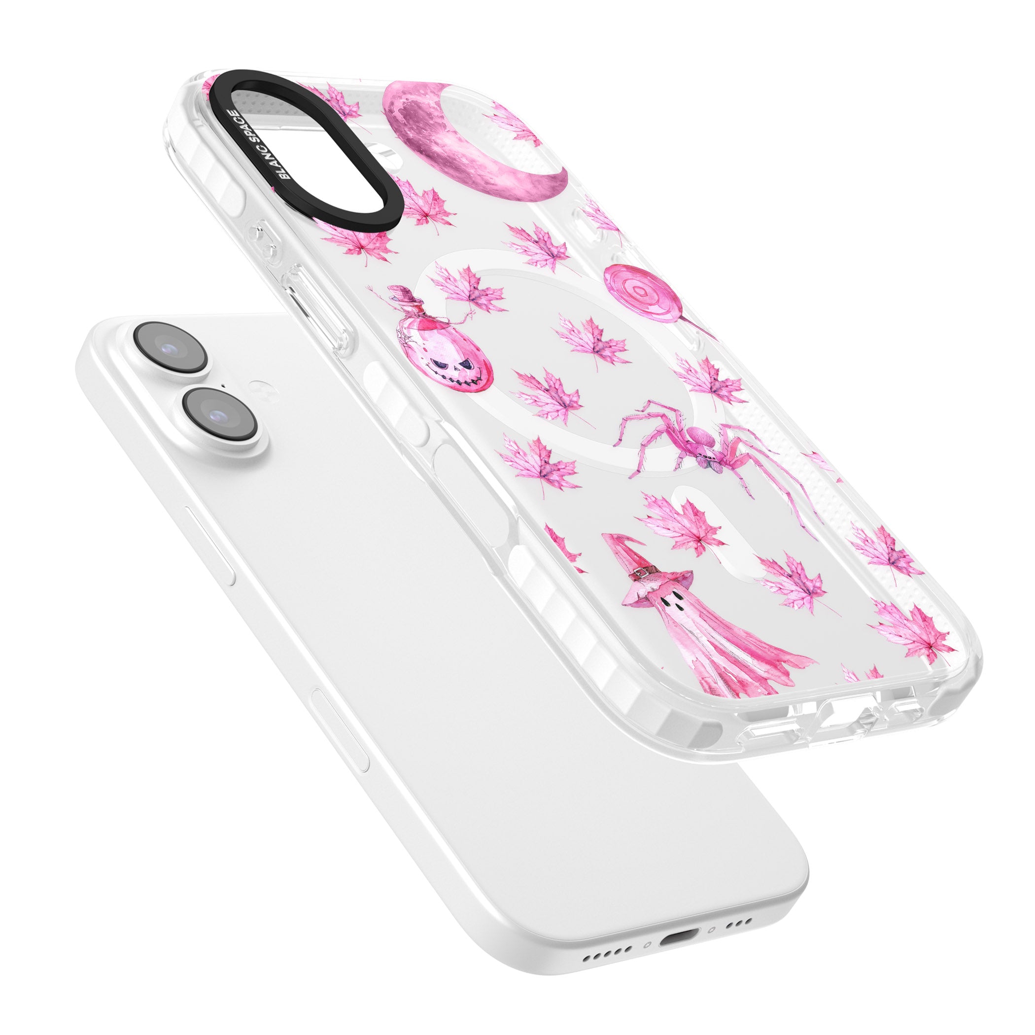 Pink Moon Maple iPhone 17 Impact Pro Clear Phone Case Colours