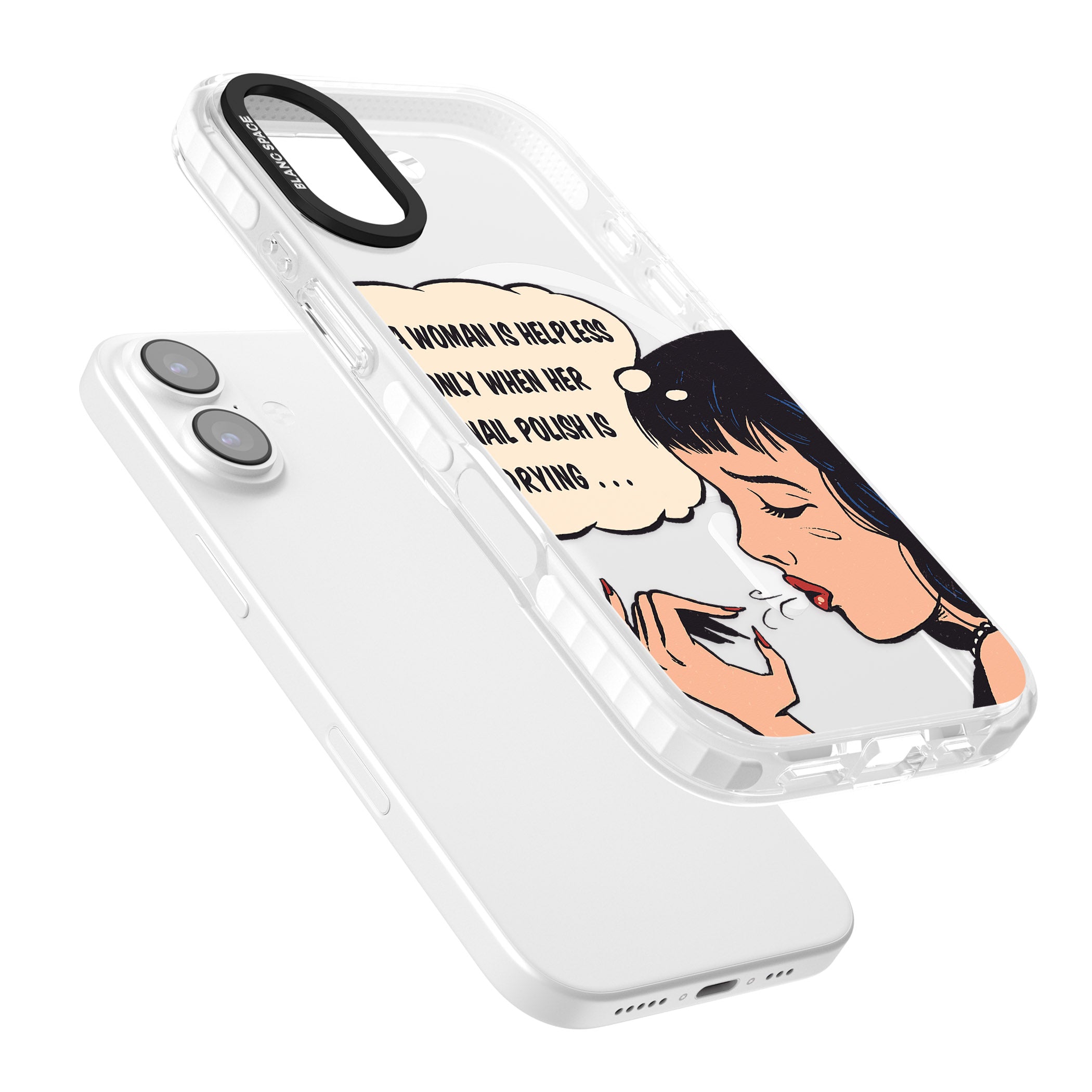 Drying Nails Pop Art iPhone 17 Impact Pro Clear Phone Case Colours