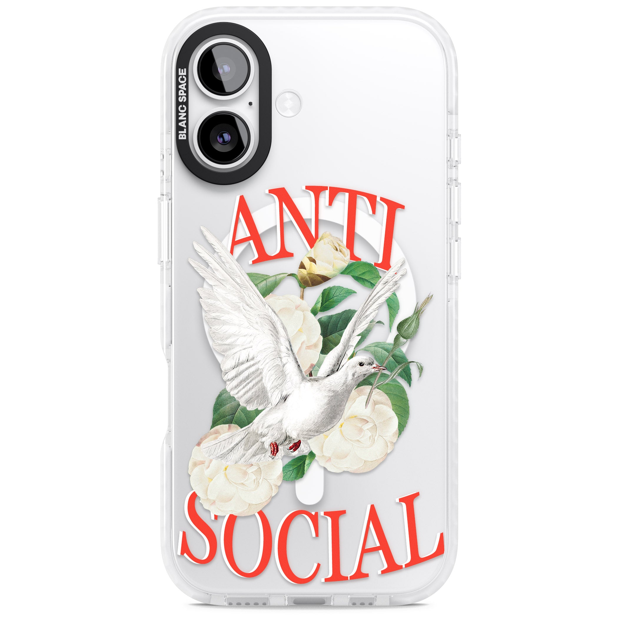 Anti Social iPhone 17 Impact Pro Clear Phone Case