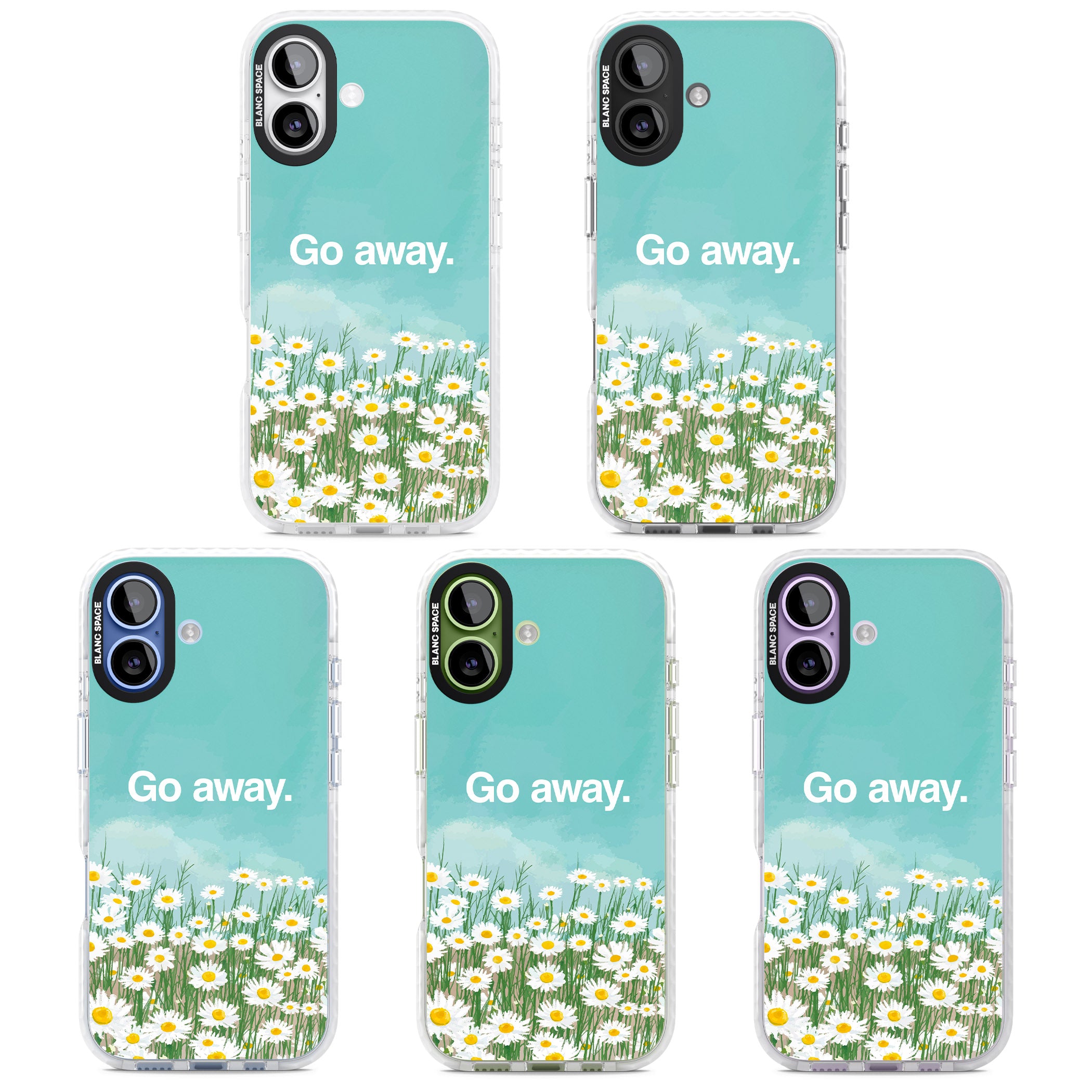Go Away iPhone 17 Impact Pro Clear Phone Case APT Impact Protection