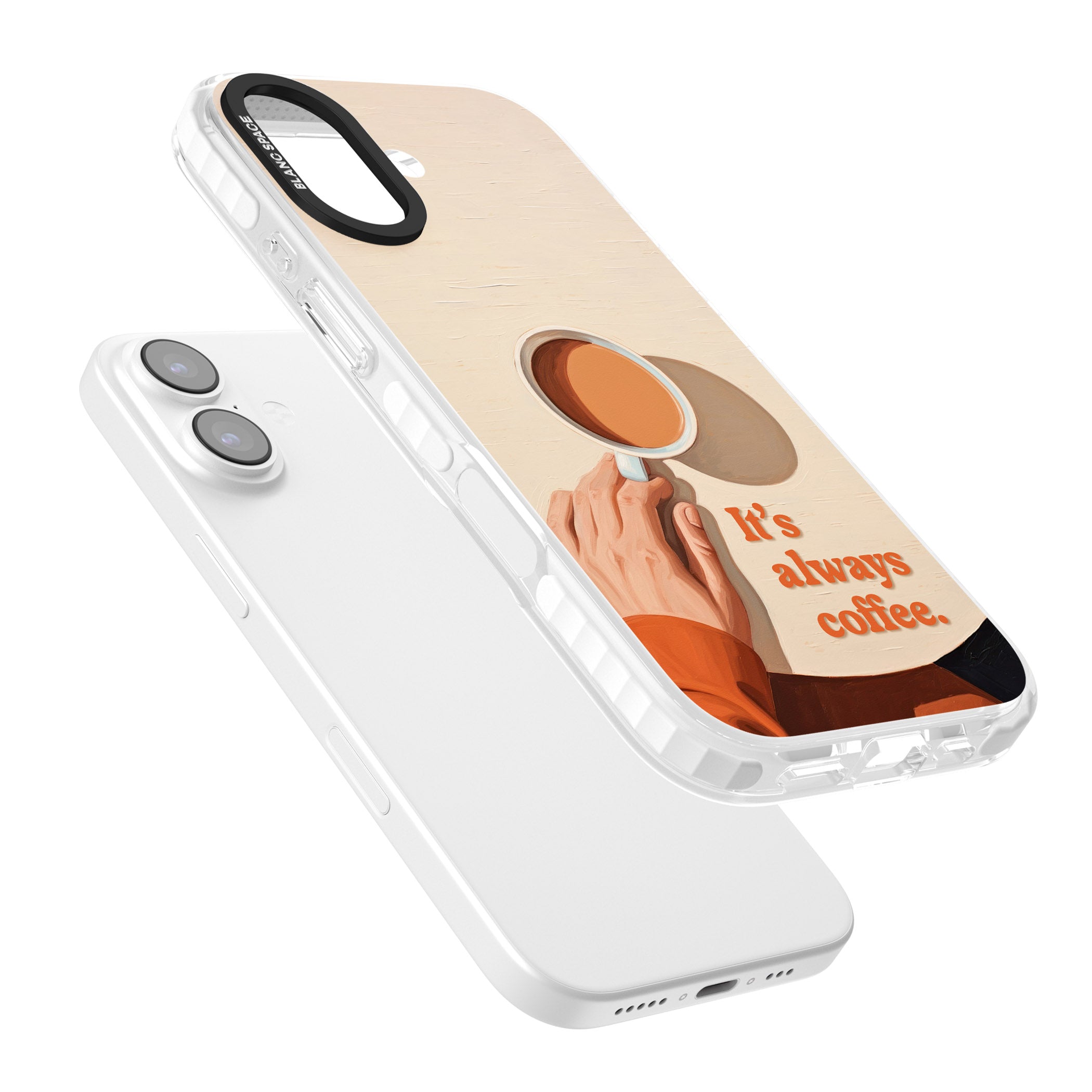 Its Always Coffee iPhone 17 Impact Pro Clear Phone Case Colours