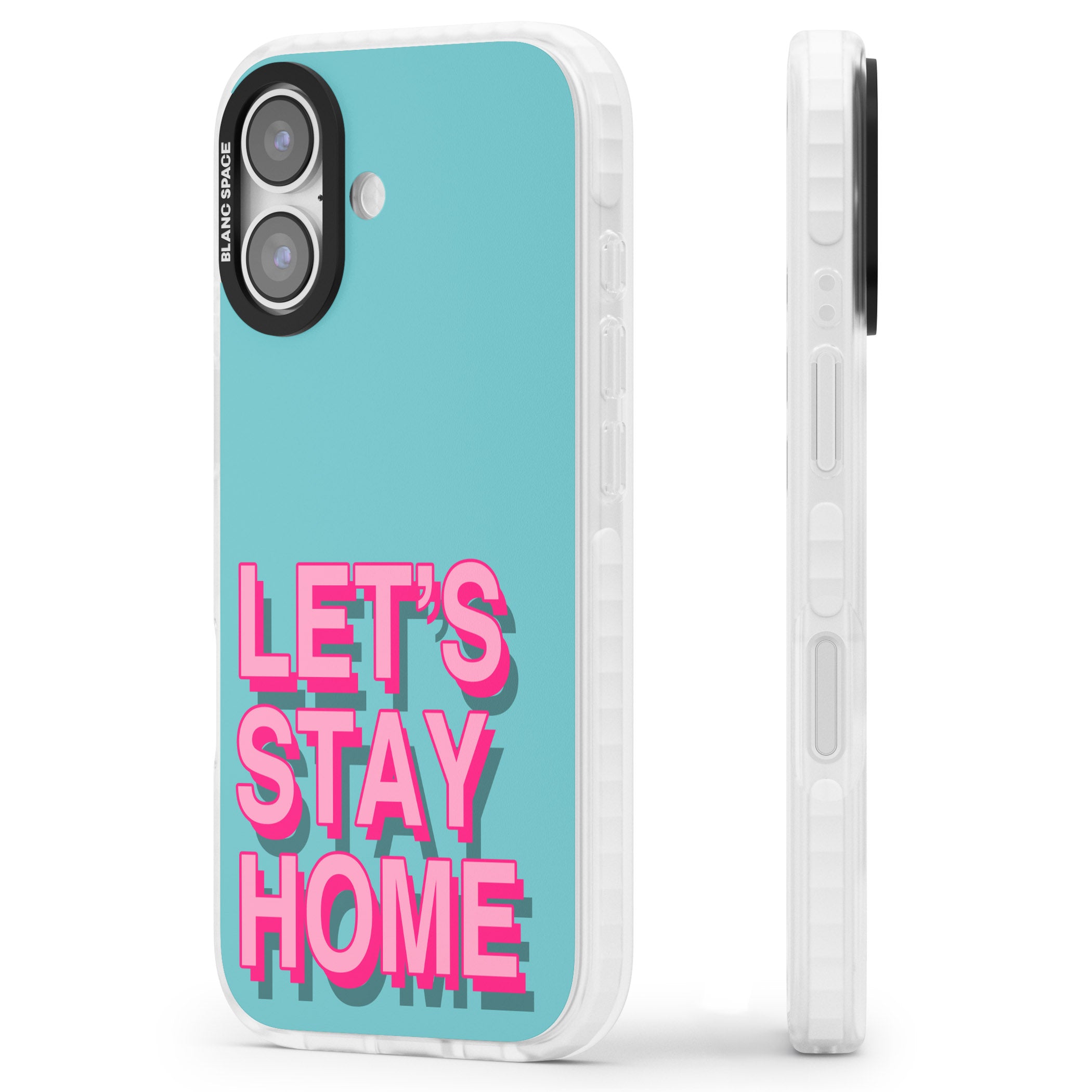 Let'S Stay Home iPhone 17 Impact Pro Clear Phone Case Side Profile