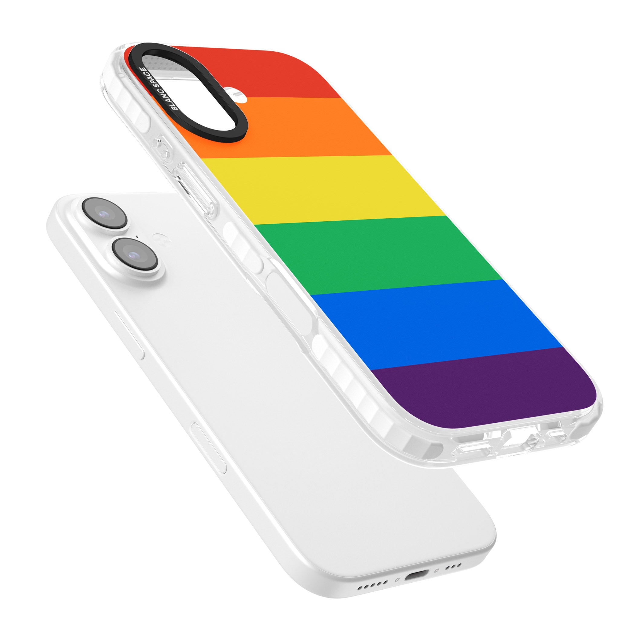 Rainbow Stripes iPhone 17 Impact Pro Clear Phone Case Colours