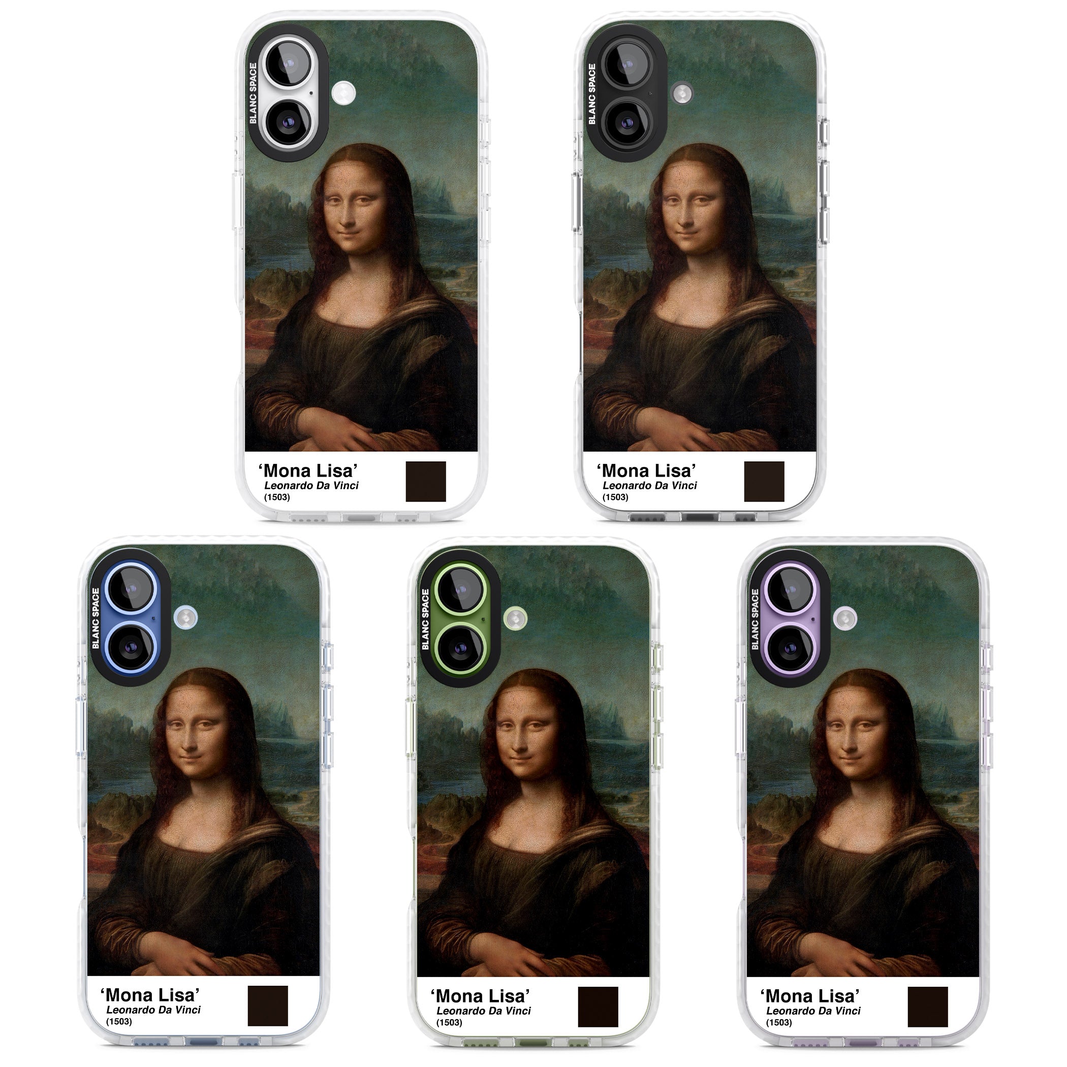Mona Lisa iPhone 17 Impact Pro Clear Phone Case APT Impact Protection