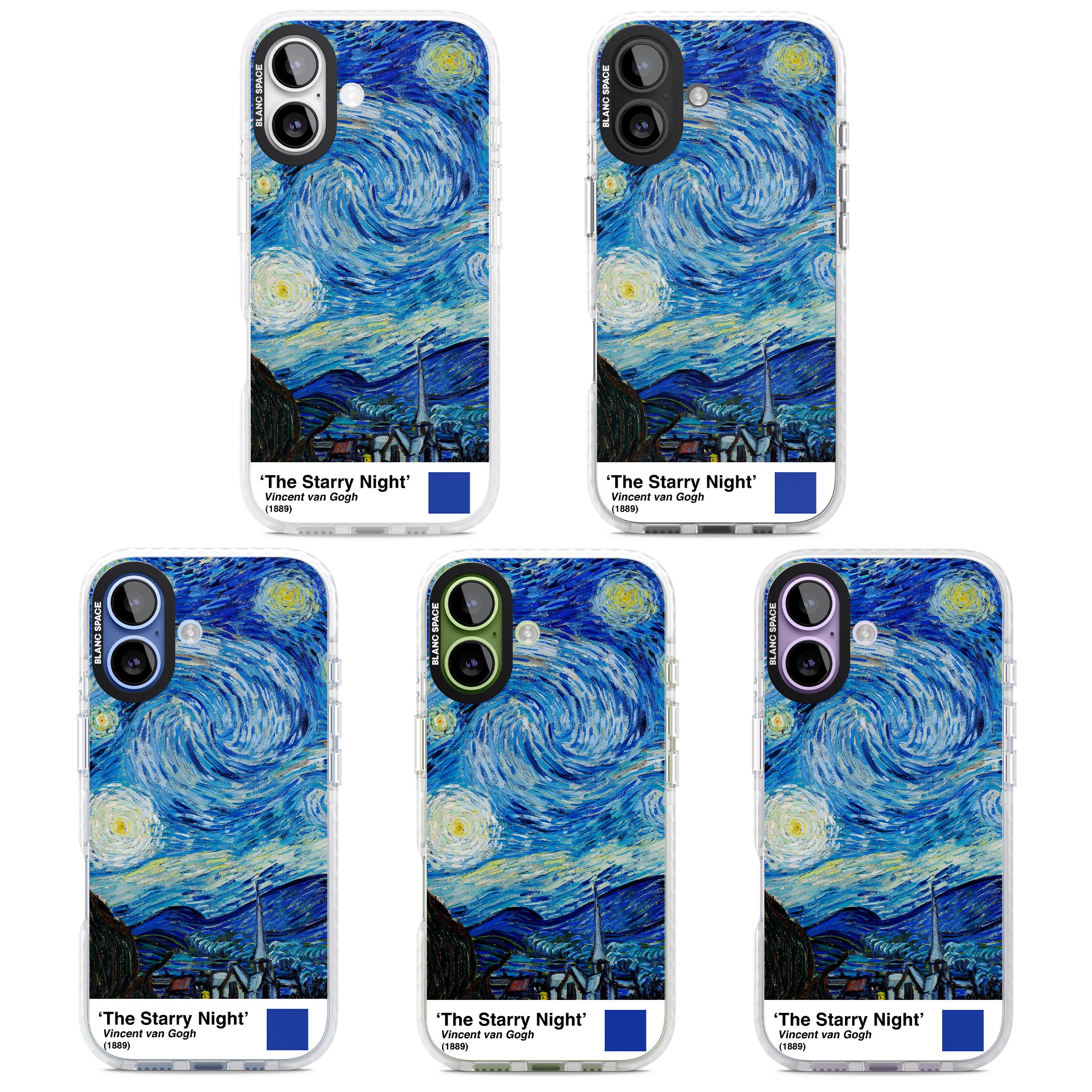 The Starry Night iPhone 17 Impact Pro Clear Phone Case APT Impact Protection