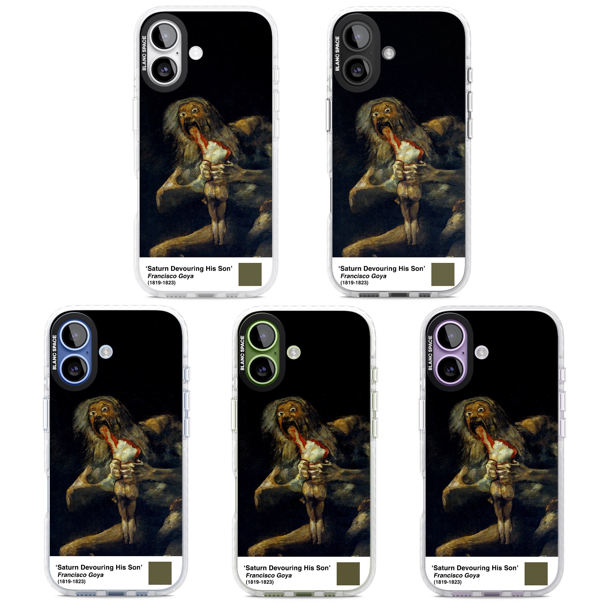 Saturn Devouring His Son iPhone 17 Impact Pro Clear Phone Case APT Impact Protection