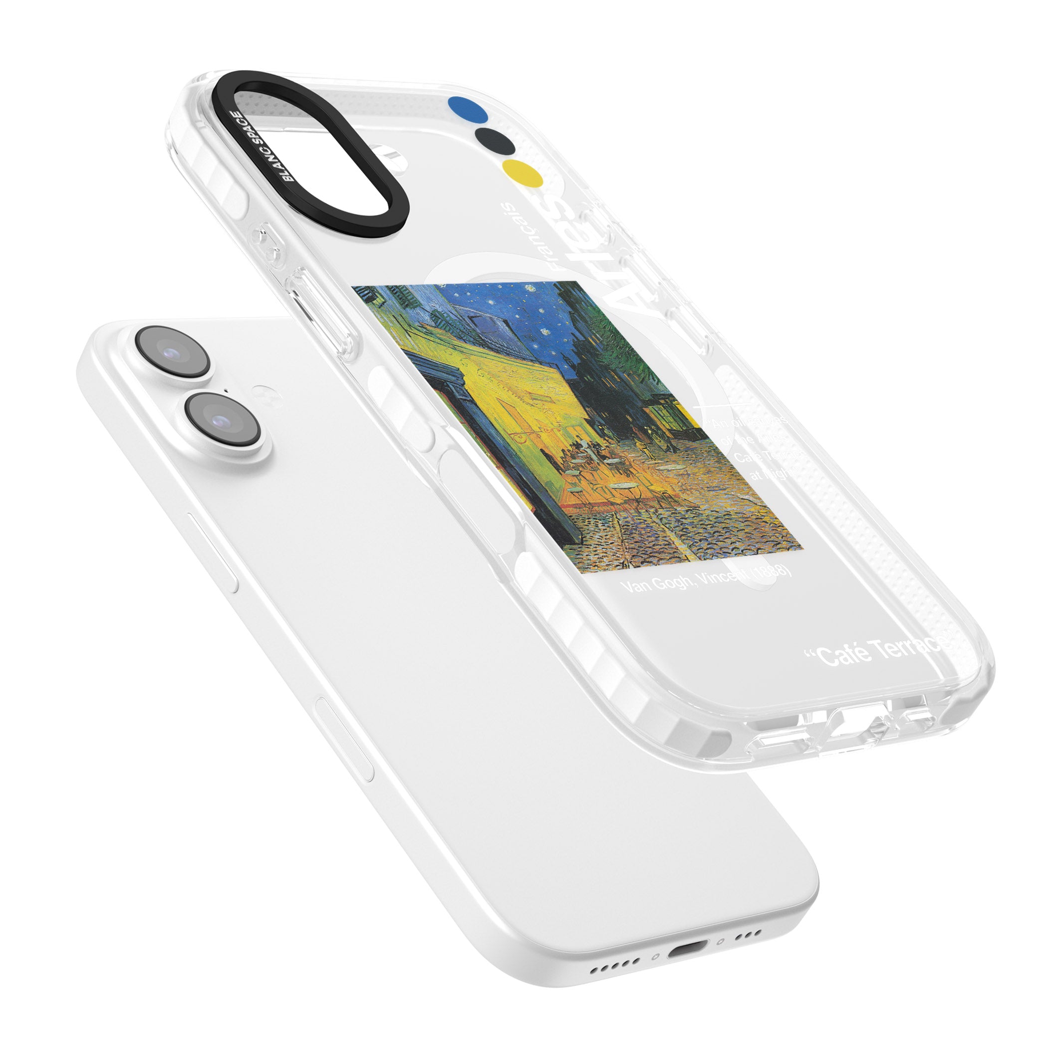 Cafe Terrace At Night iPhone 17 Impact Pro Clear Phone Case Colours