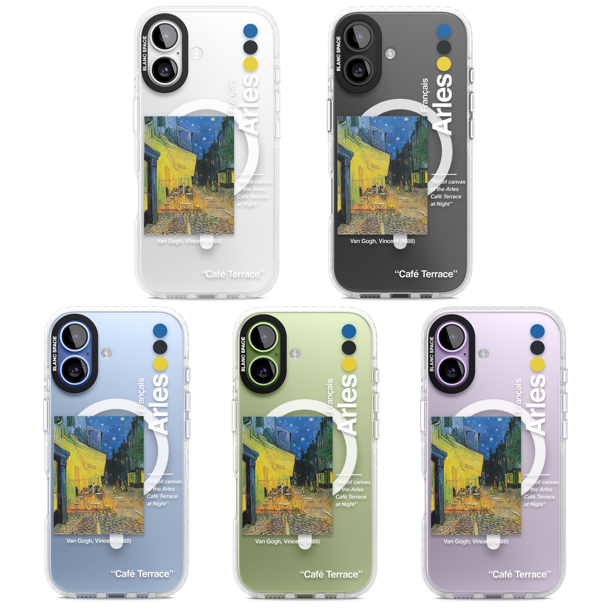 Cafe Terrace At Night iPhone 17 Impact Pro Clear Phone Case APT Impact Protection