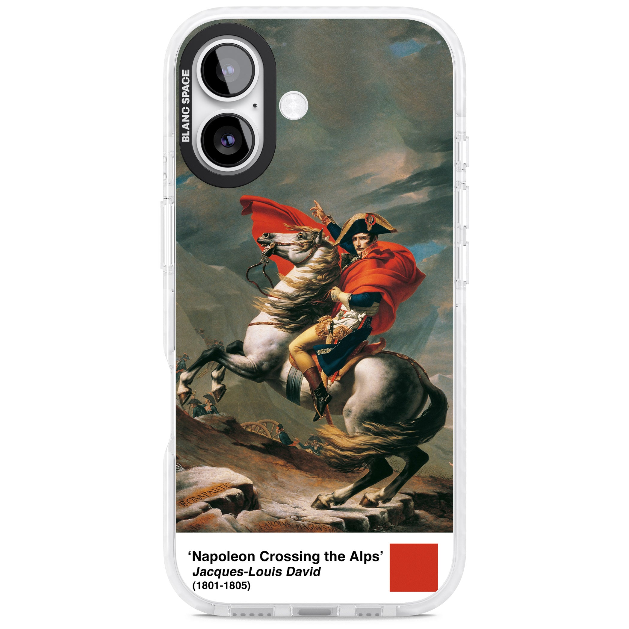 Napoleon Crossing The Alps iPhone 17 Impact Pro Clear Phone Case