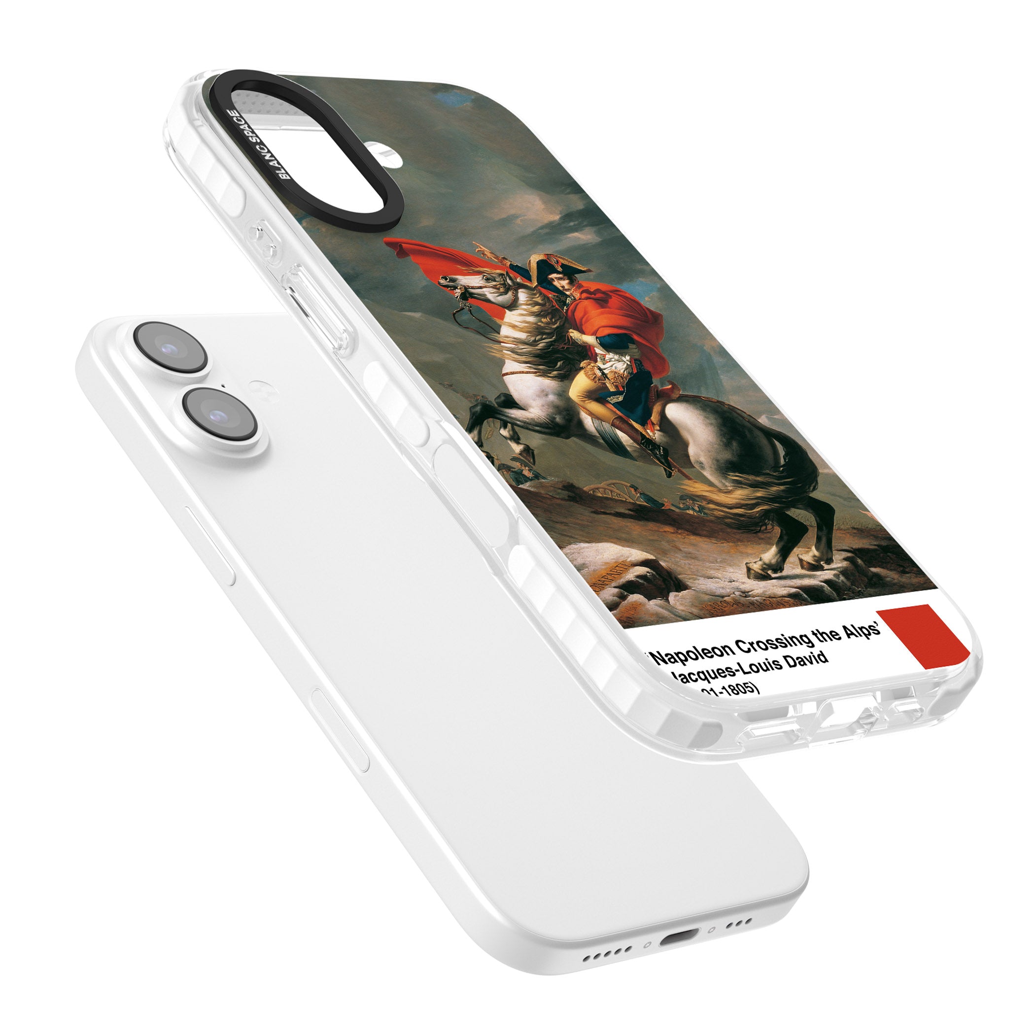 Napoleon Crossing The Alps iPhone 17 Impact Pro Clear Phone Case Colours