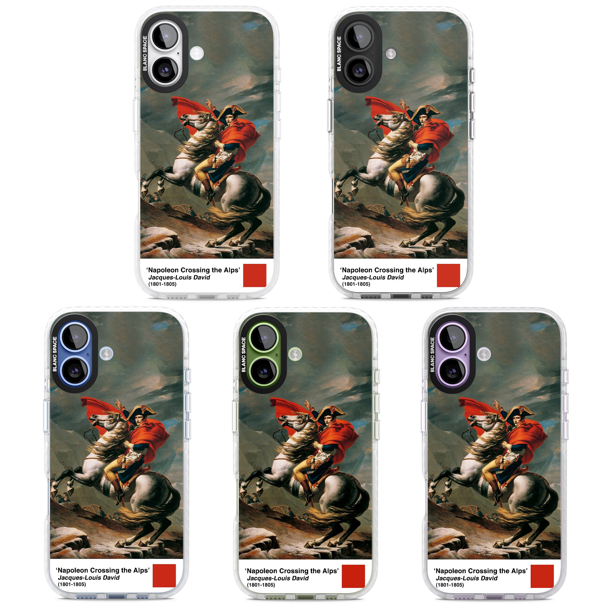 Napoleon Crossing The Alps iPhone 17 Impact Pro Clear Phone Case APT Impact Protection