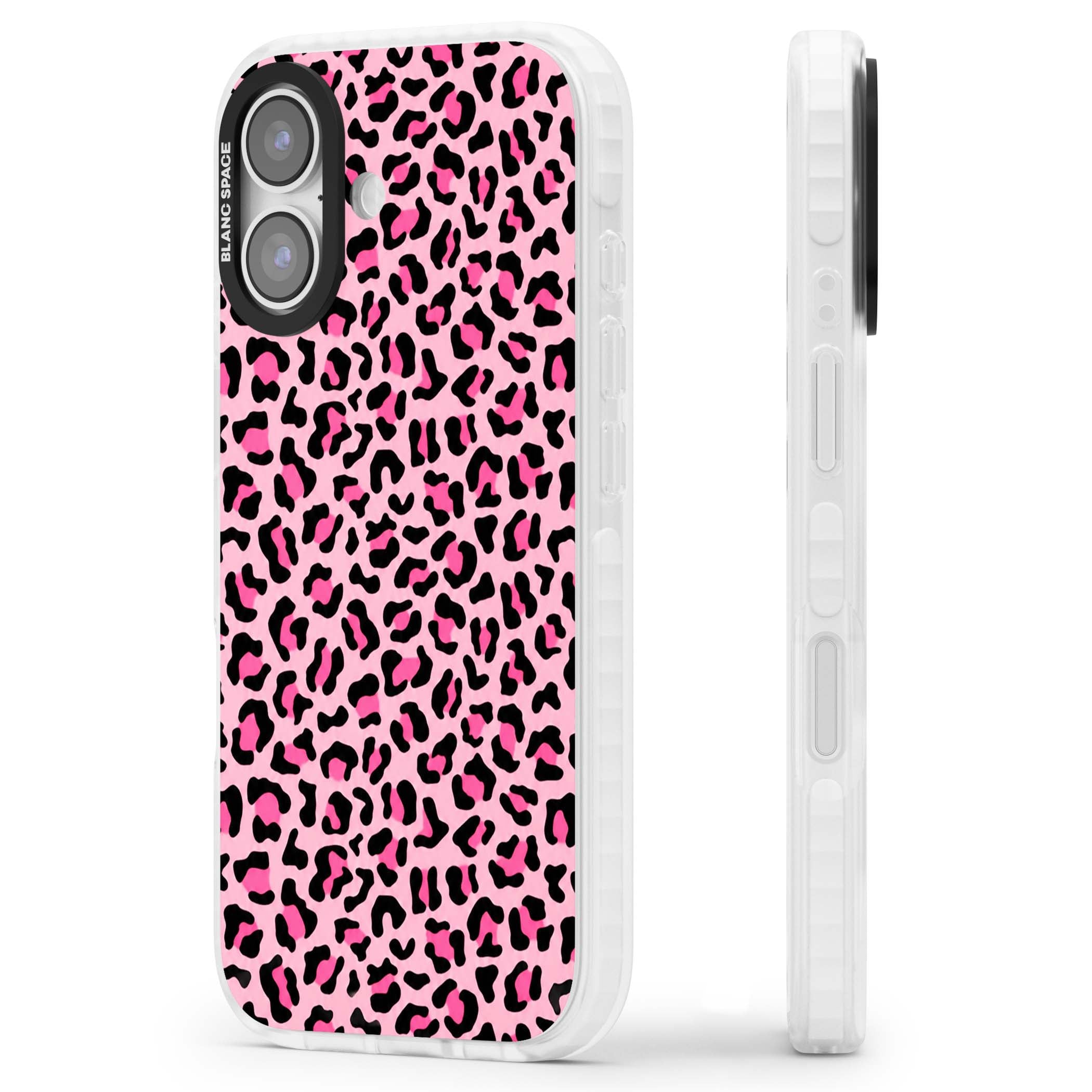 Pink Leopard baddie iPhone case | Impact Magsafe case for iPhone 17