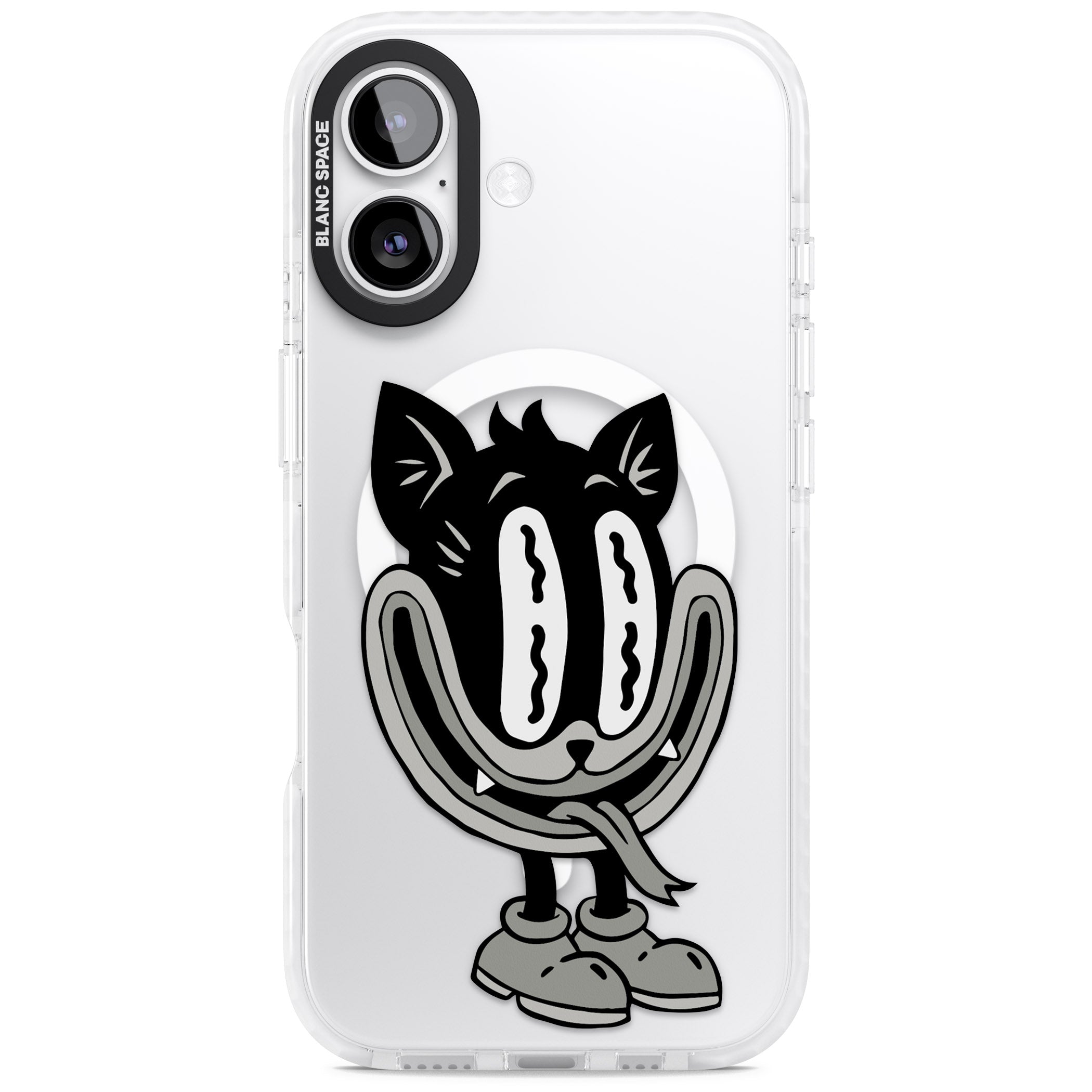 Faded Feline iPhone 17 Impact Pro Clear Phone Case