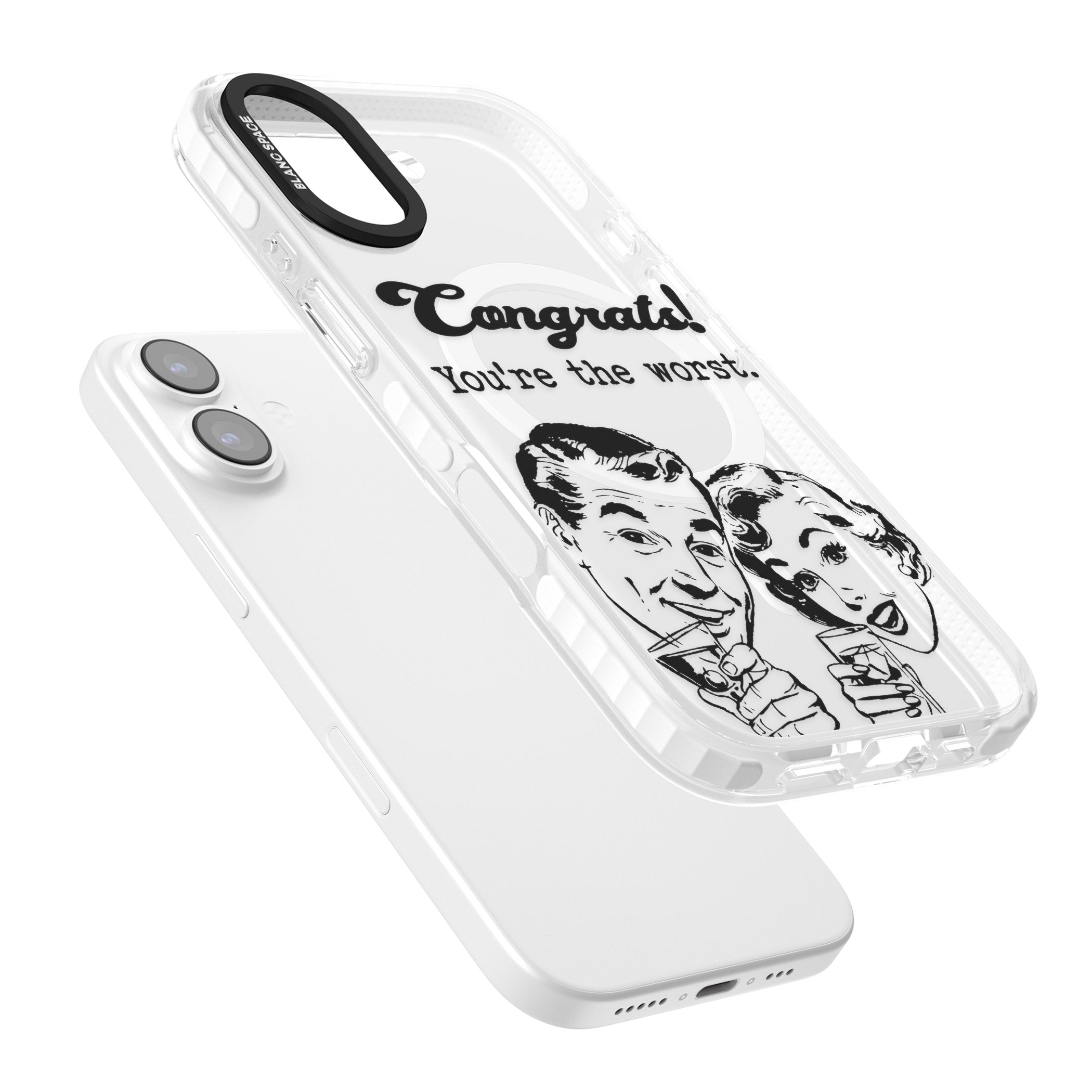 Congrats Youre The Worst iPhone 17 Impact Pro Clear Phone Case Colours