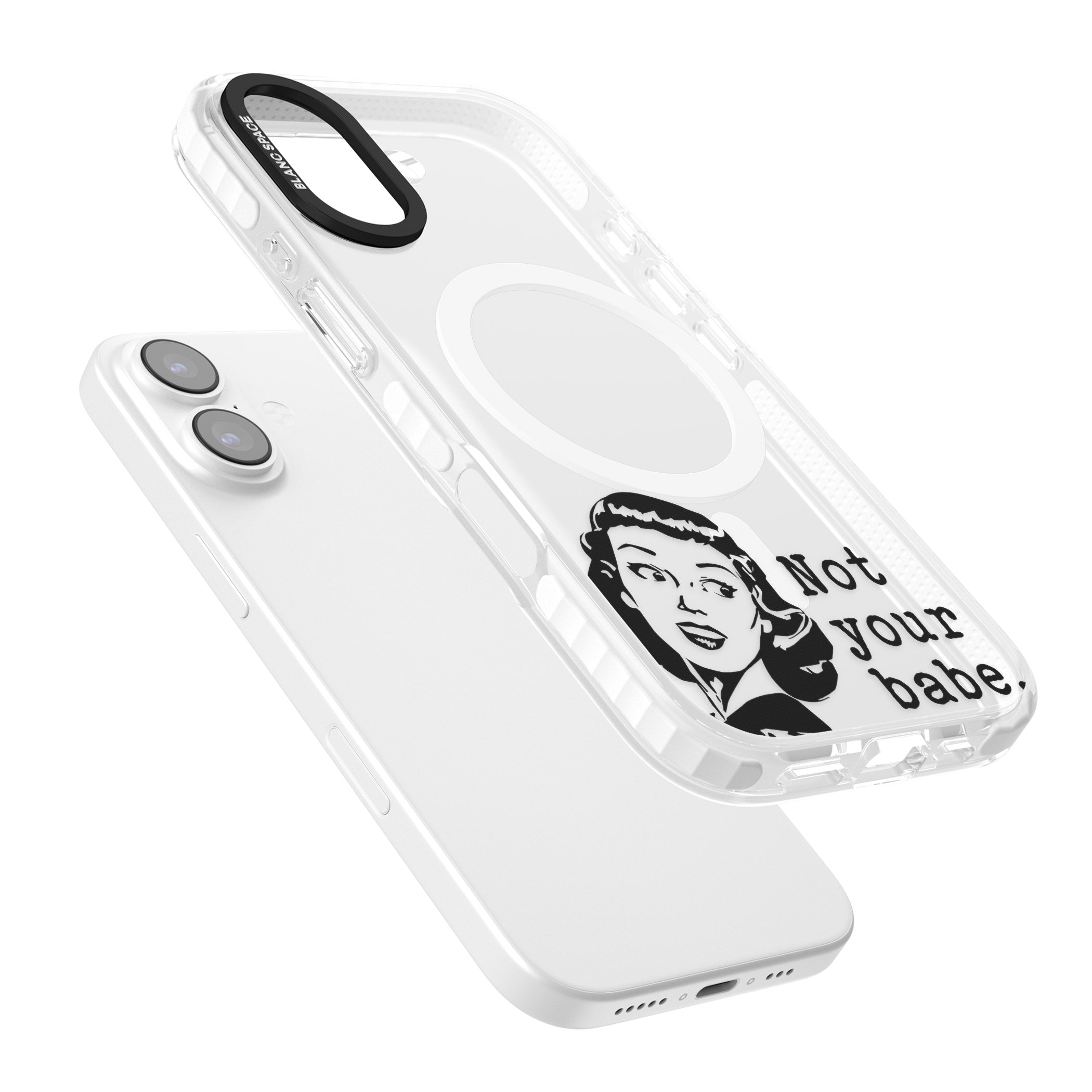 Not Your Babe iPhone 17 Impact Pro Clear Phone Case Colours