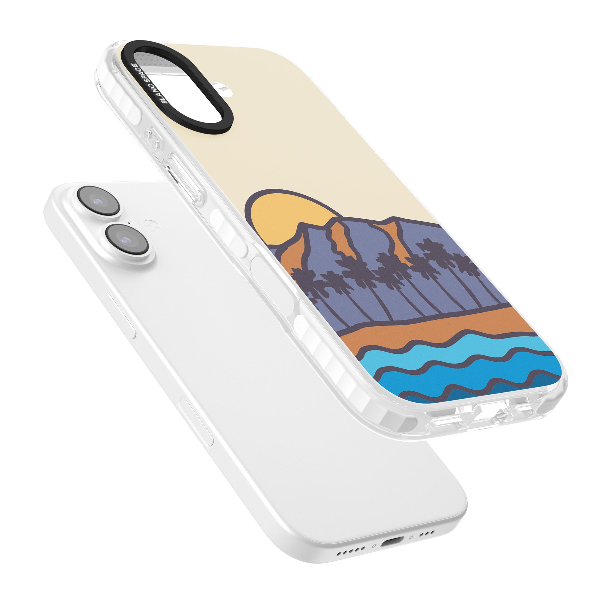 South Sunset iPhone 17 Impact Pro Clear Phone Case Colours