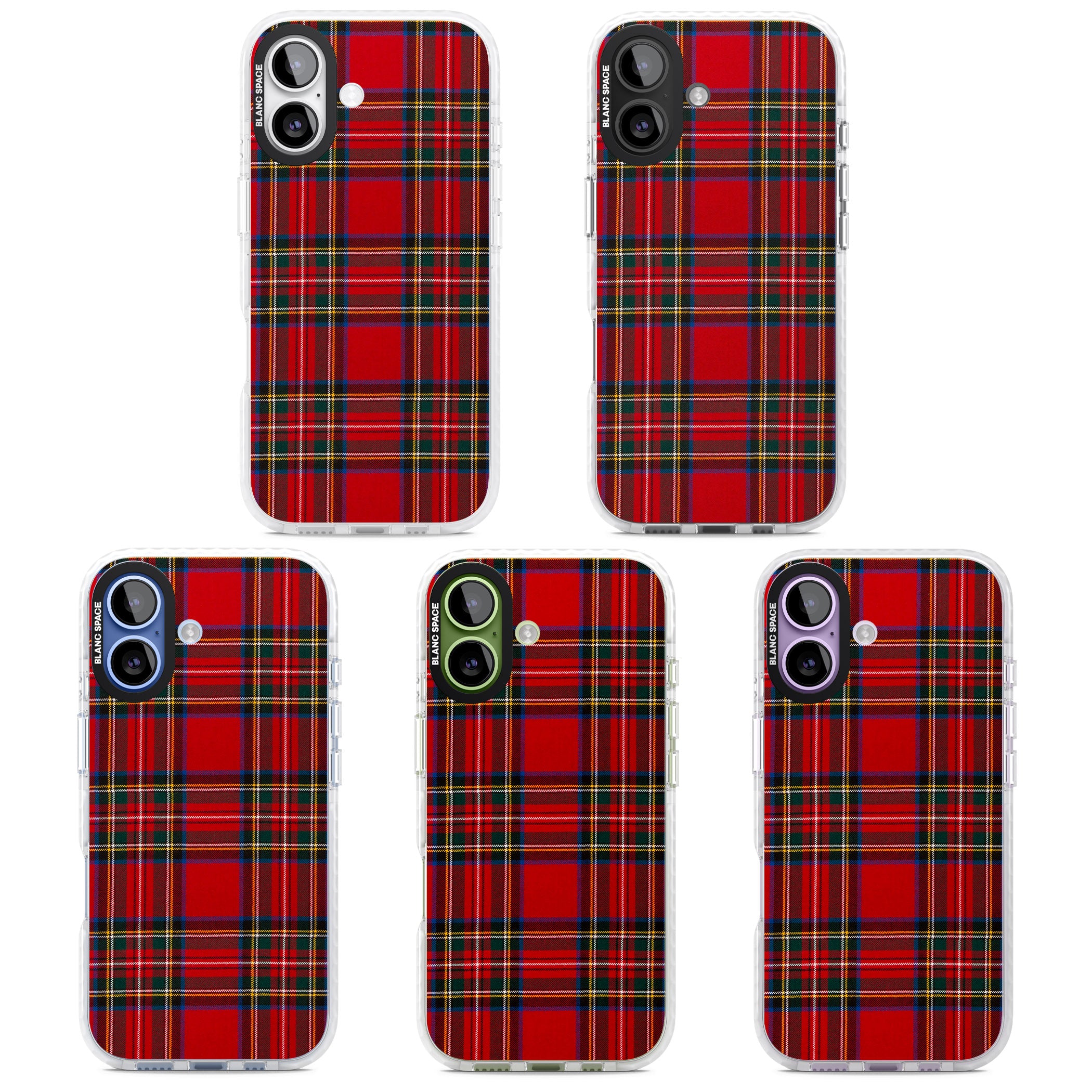 Royal Stewart Tartan iPhone 17 Impact Pro Clear Phone Case APT Impact Protection