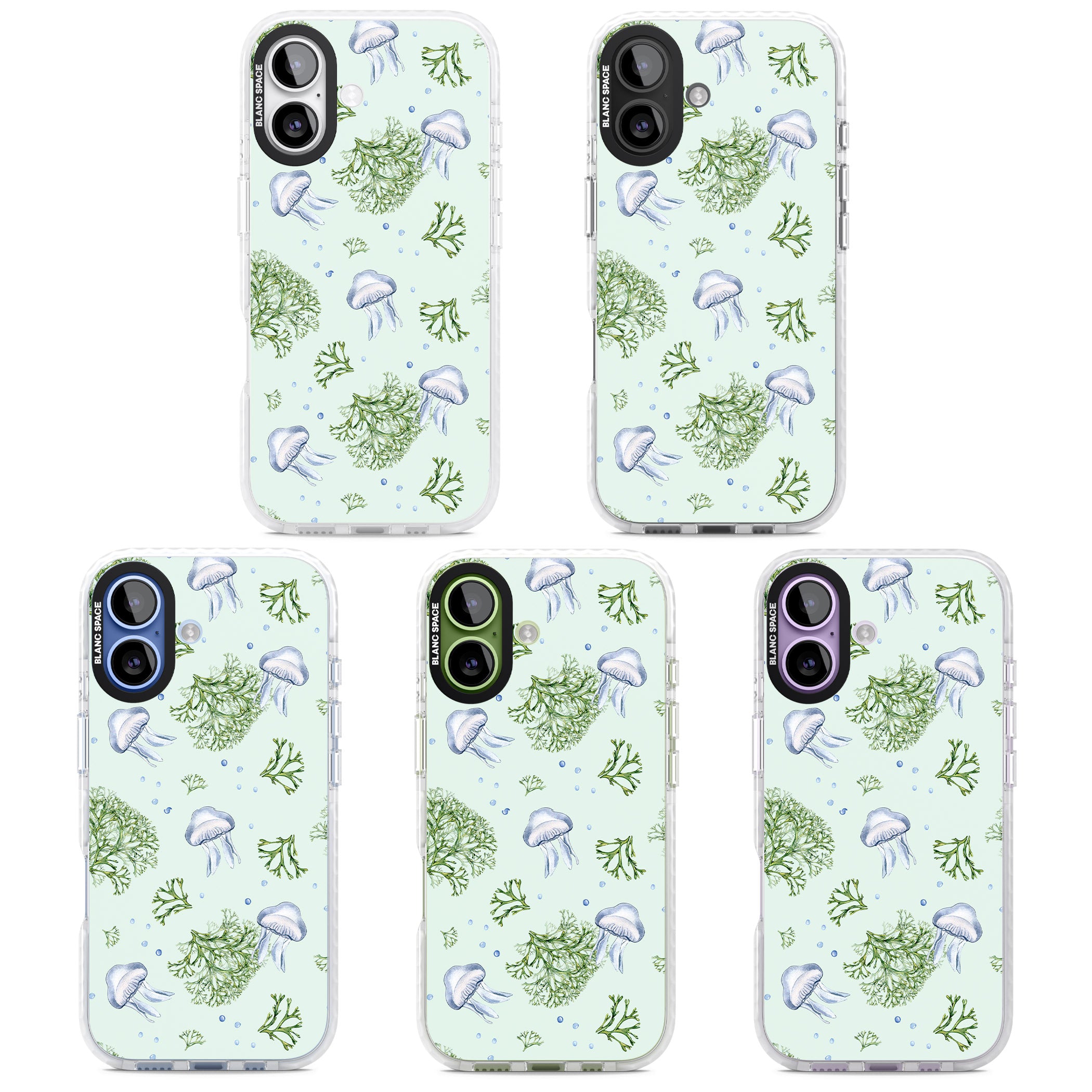 Jellyfish & Seaweed iPhone 17 Impact Pro Clear Phone Case APT Impact Protection