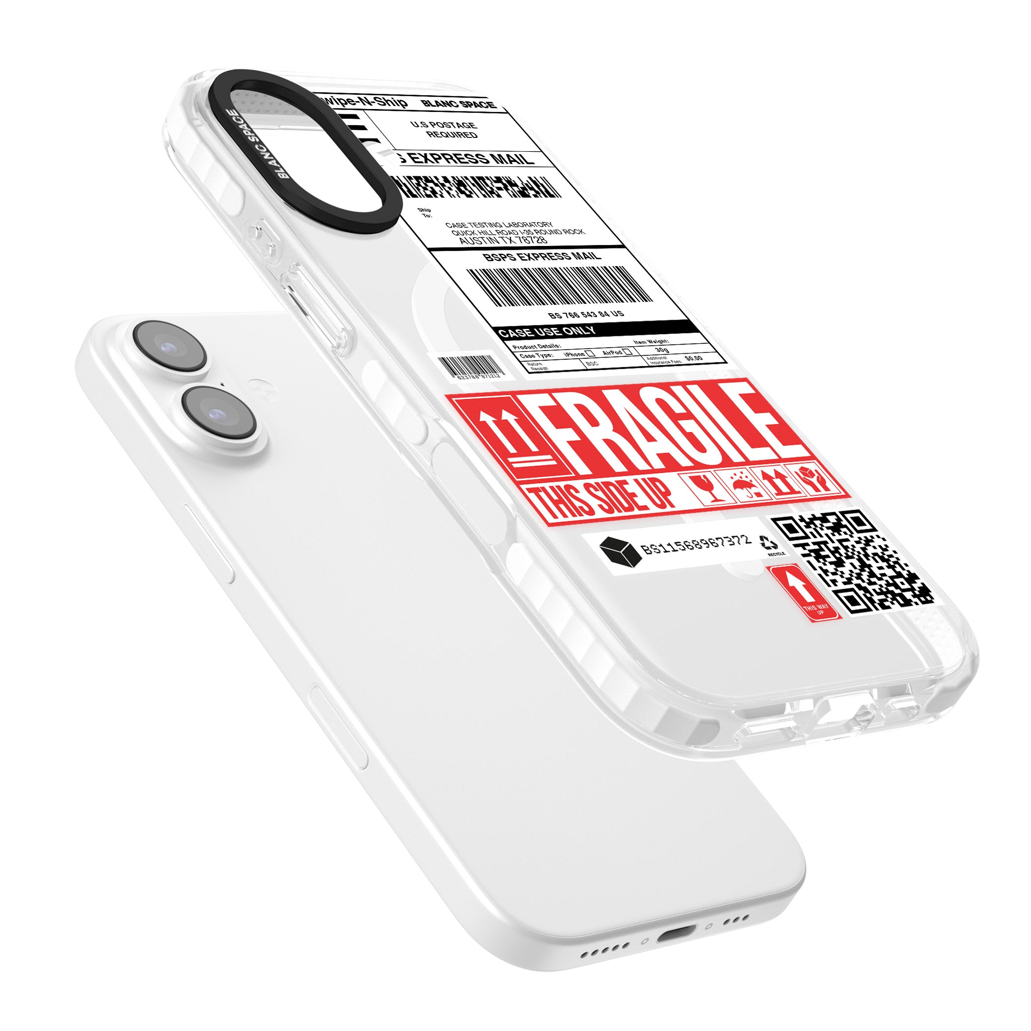 Shipping Label iPhone 17 Impact Pro Clear Phone Case Colours