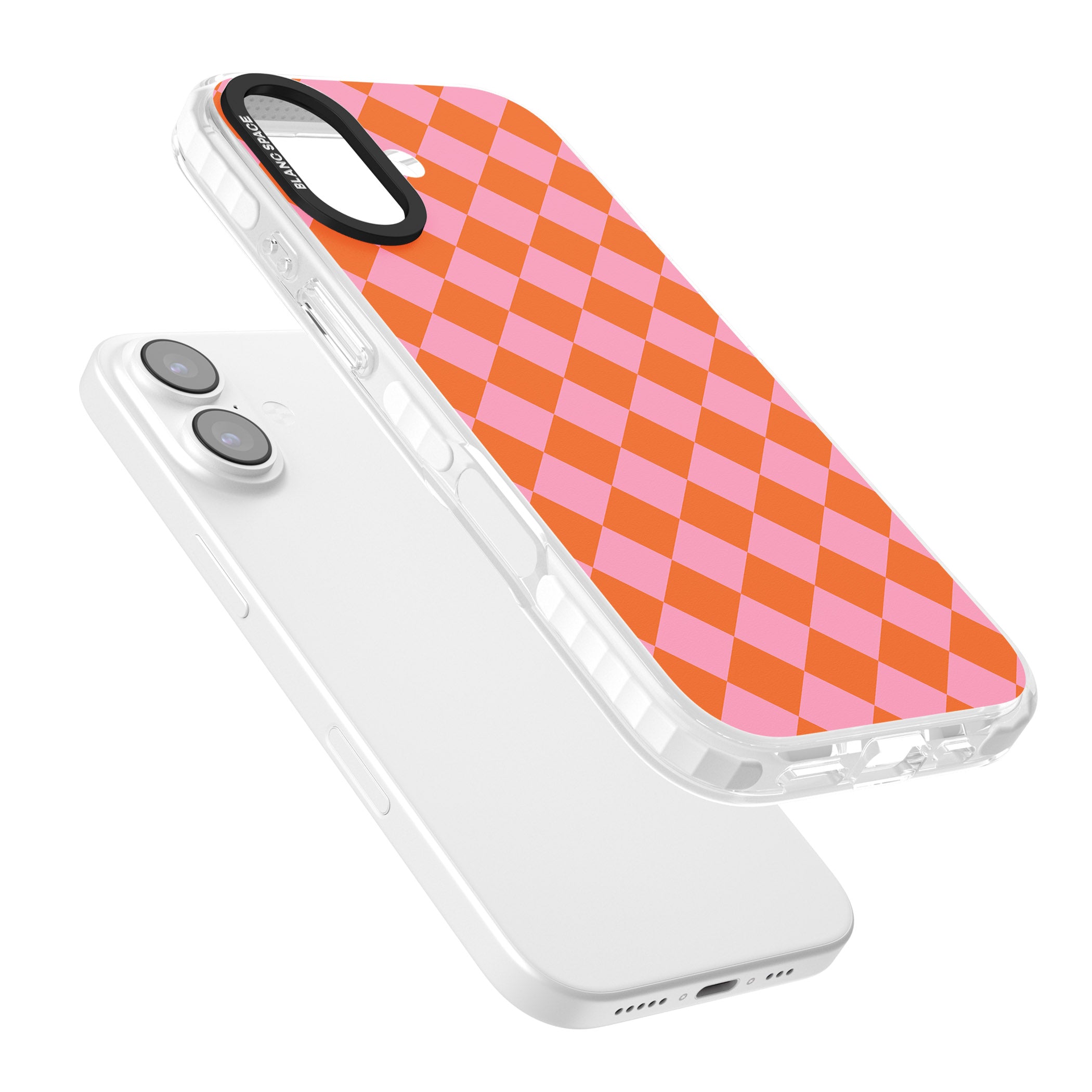 Retro Sunset Diamond Plaid iPhone 17 Impact Pro Clear Phone Case Colours