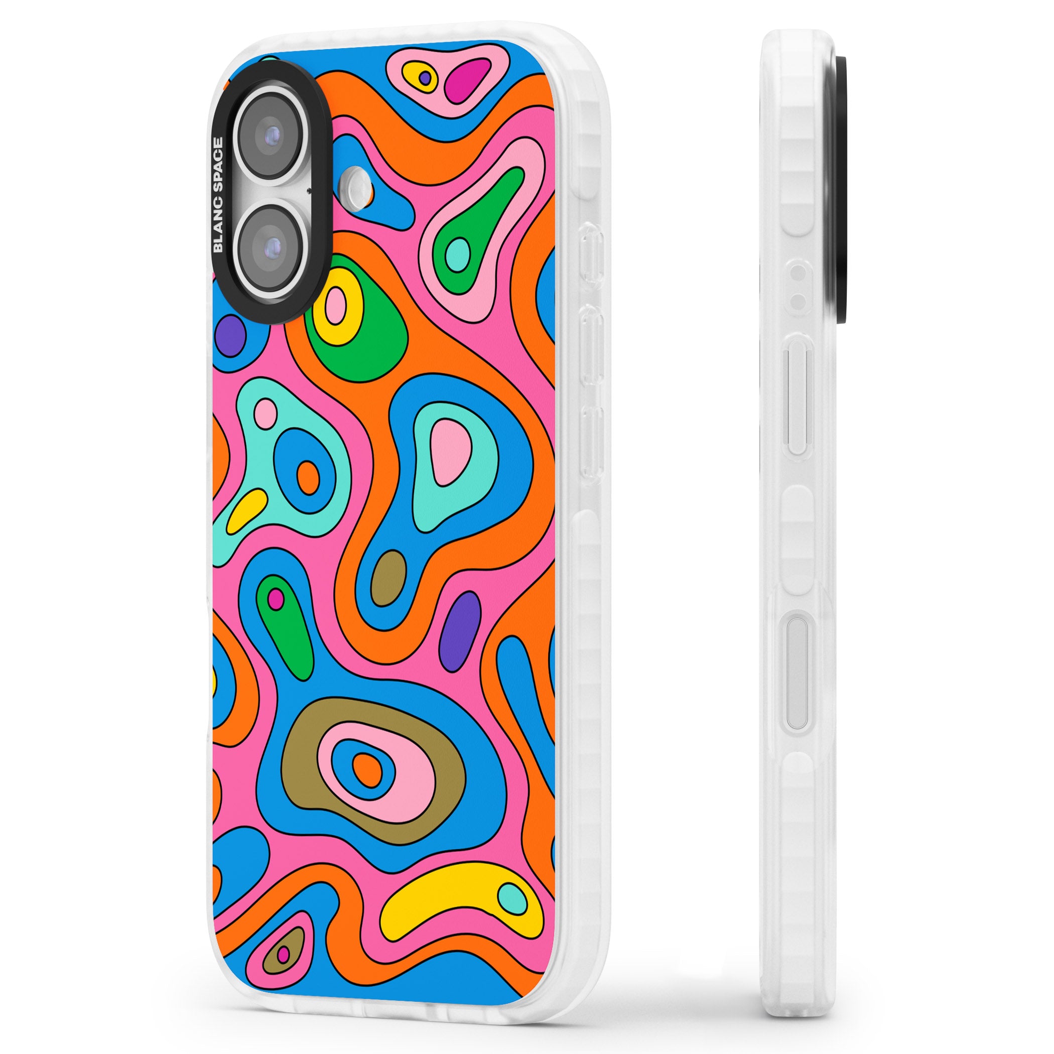 Euphoria iPhone 17 Impact Pro Clear Phone Case Side Profile