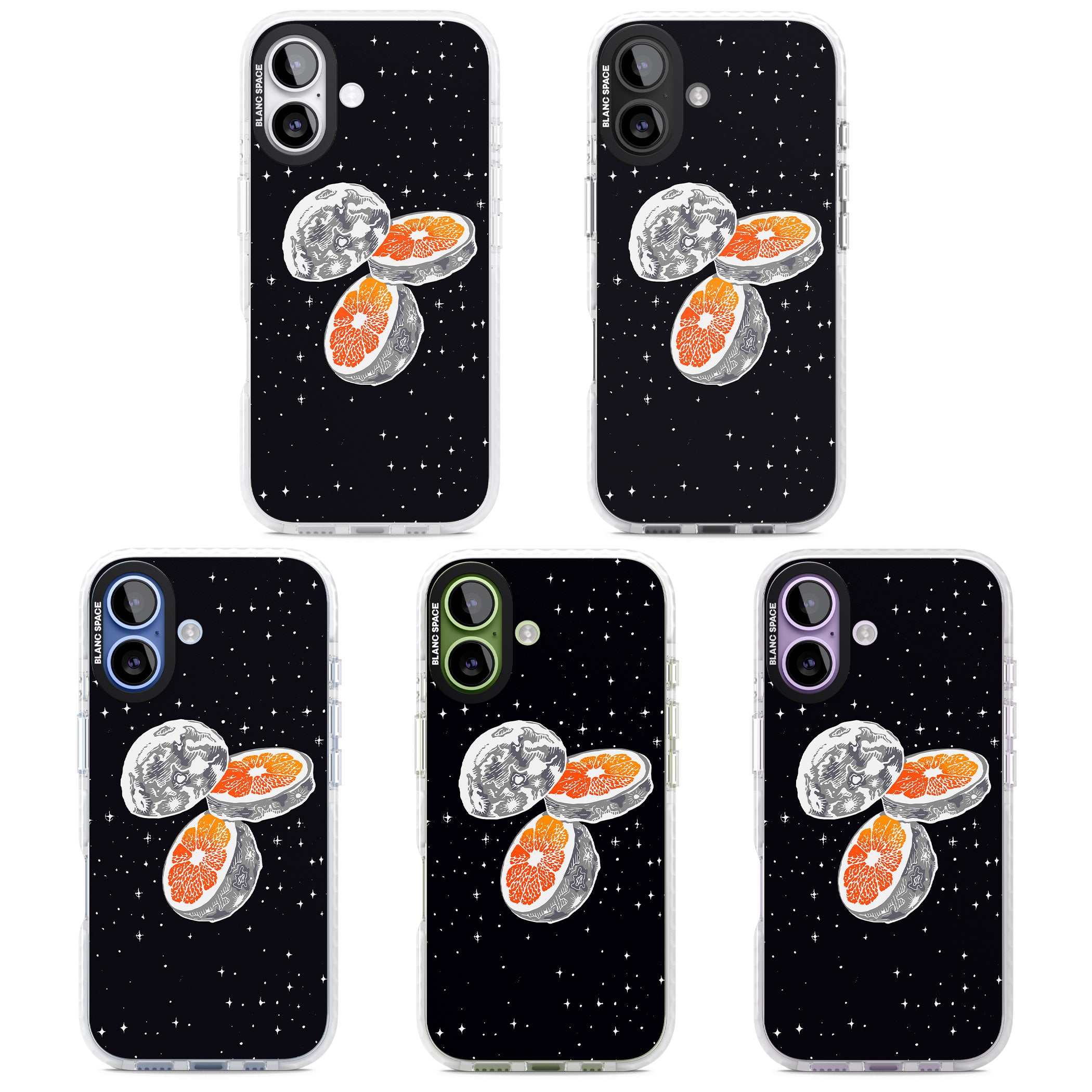 Blood Orange Moon iPhone 17 Impact Pro Clear Phone Case APT Impact Protection