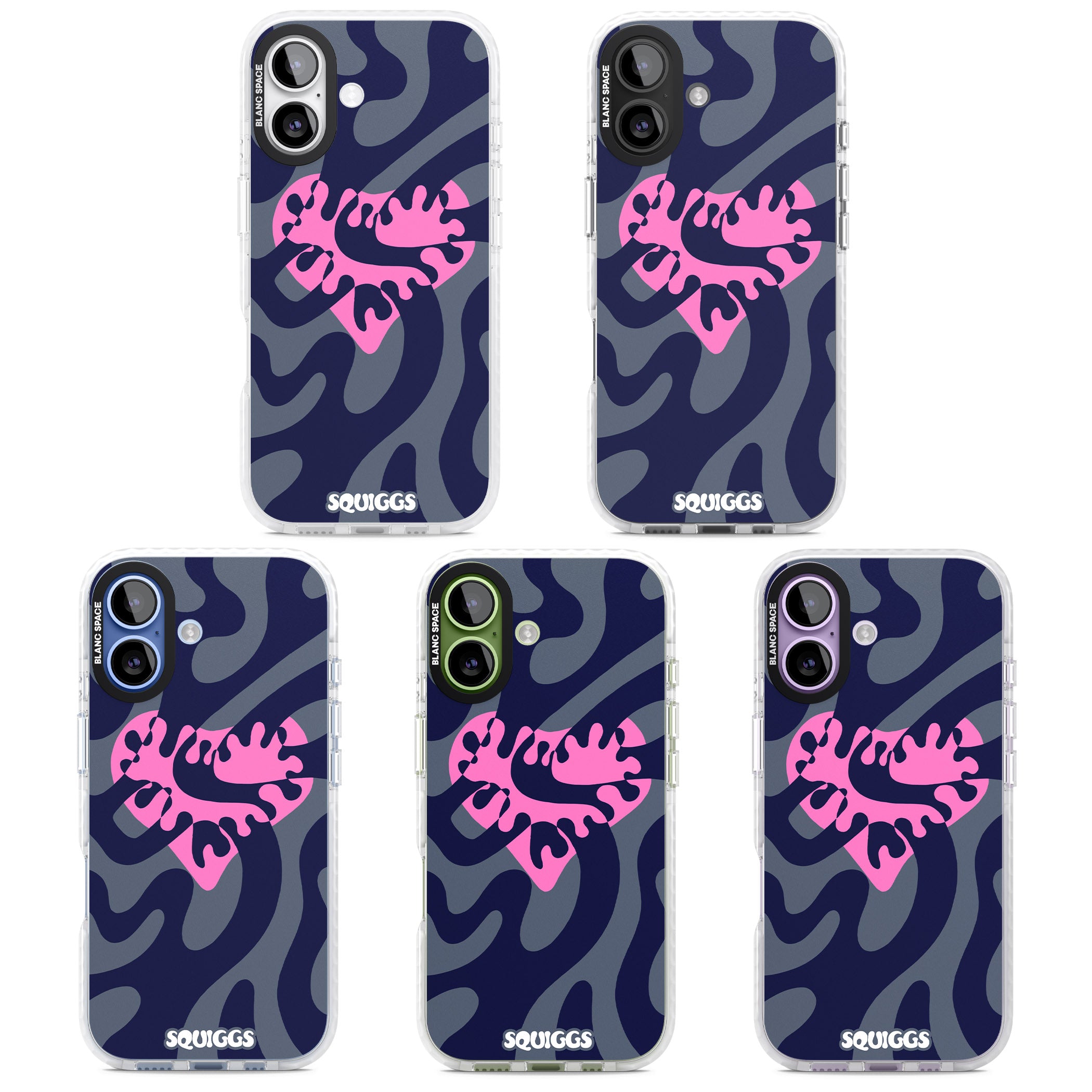 Abstract Heart iPhone 17 Impact Pro Clear Phone Case APT Impact Protection
