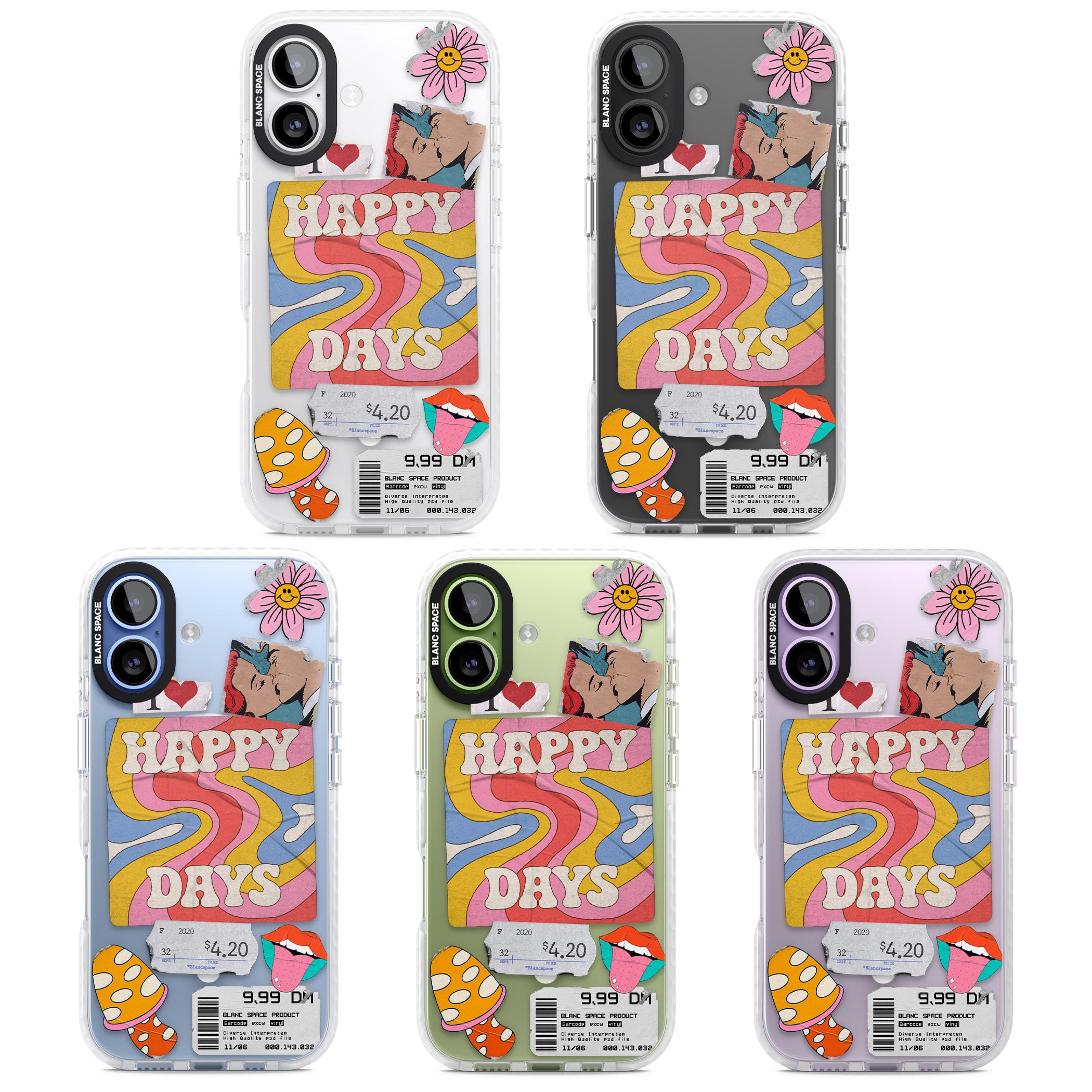 Groovy Trip iPhone 17 Impact Pro Clear Phone Case APT Impact Protection