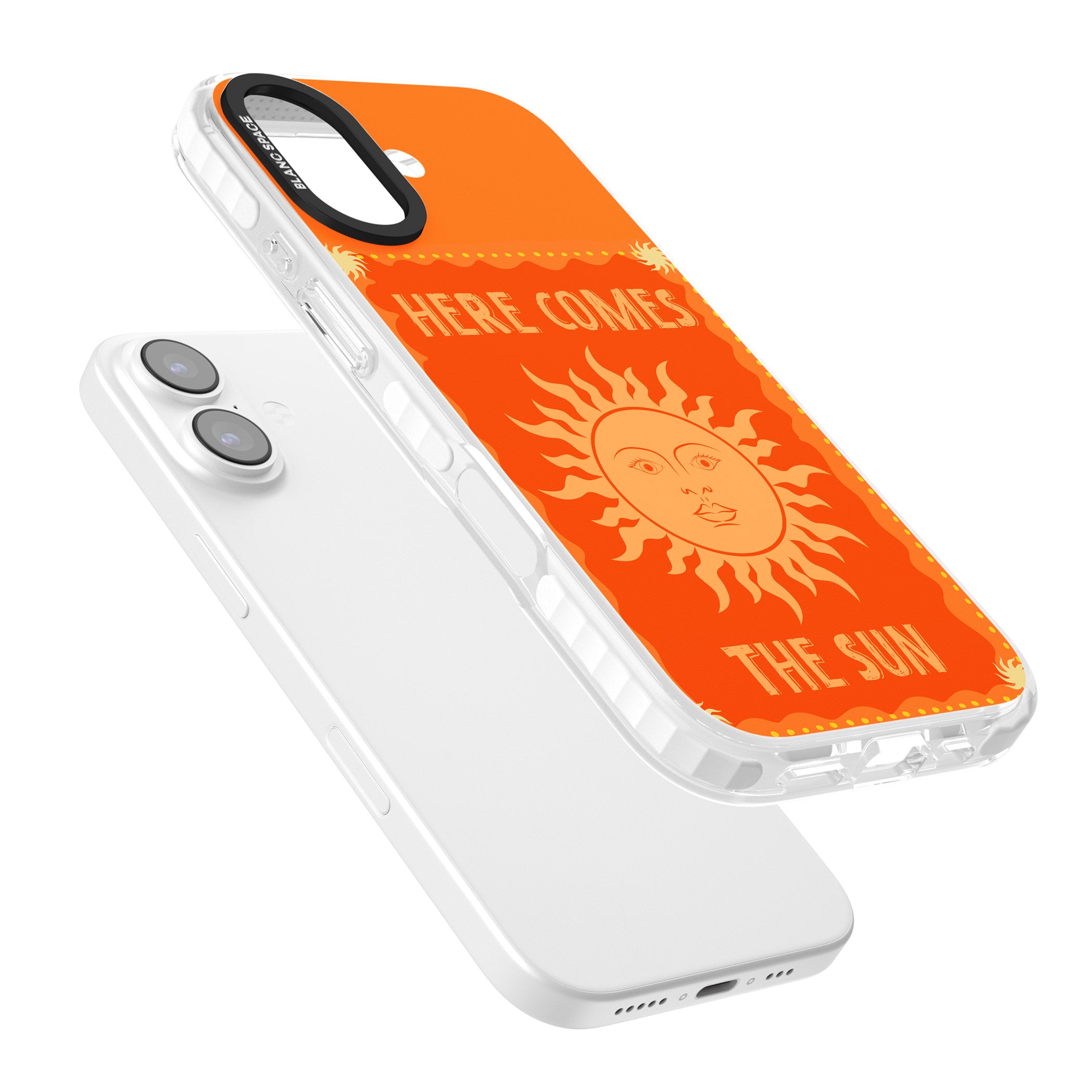 Retro Here Comes The Sun iPhone 17 Impact Pro Clear Phone Case Colours