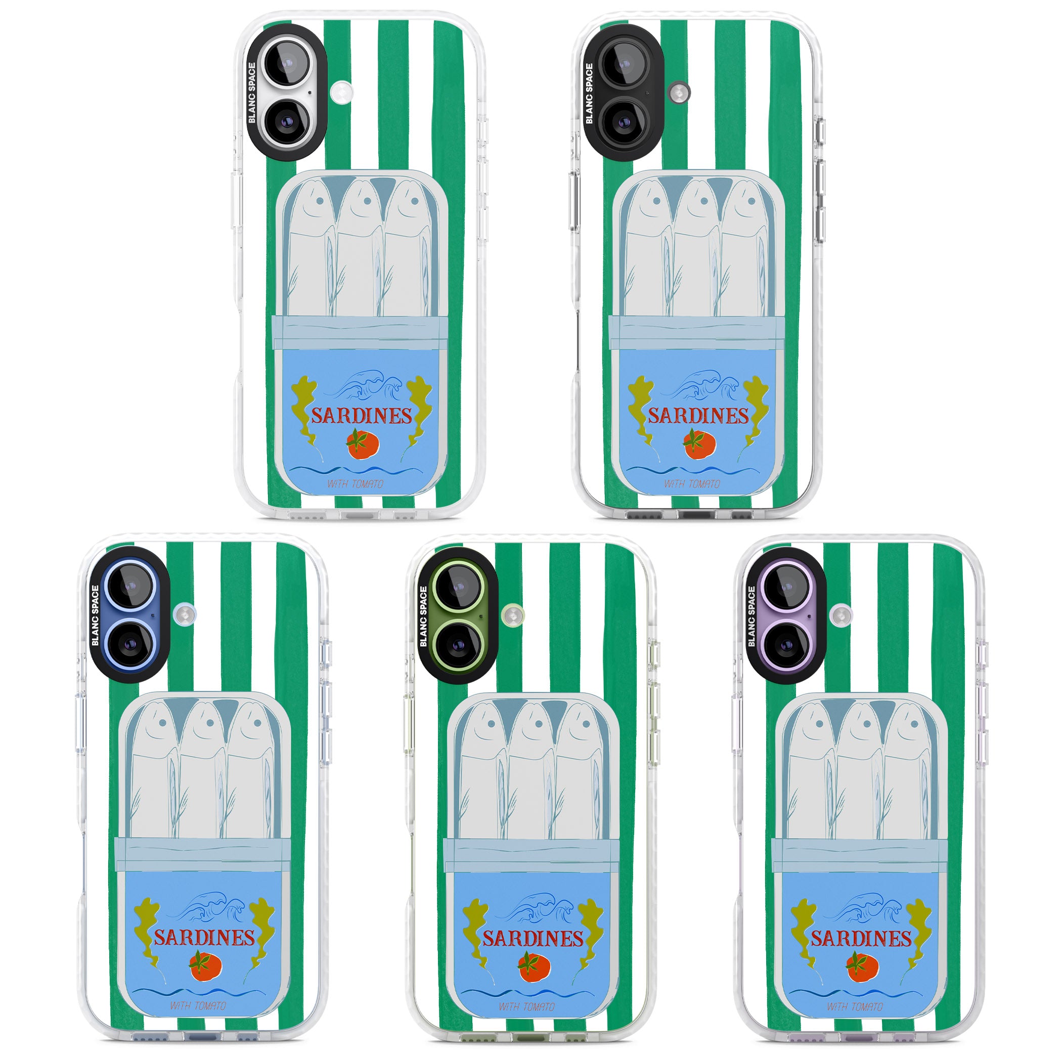 Italian Coastal Sardines iPhone 17 Impact Pro Clear Phone Case APT Impact Protection