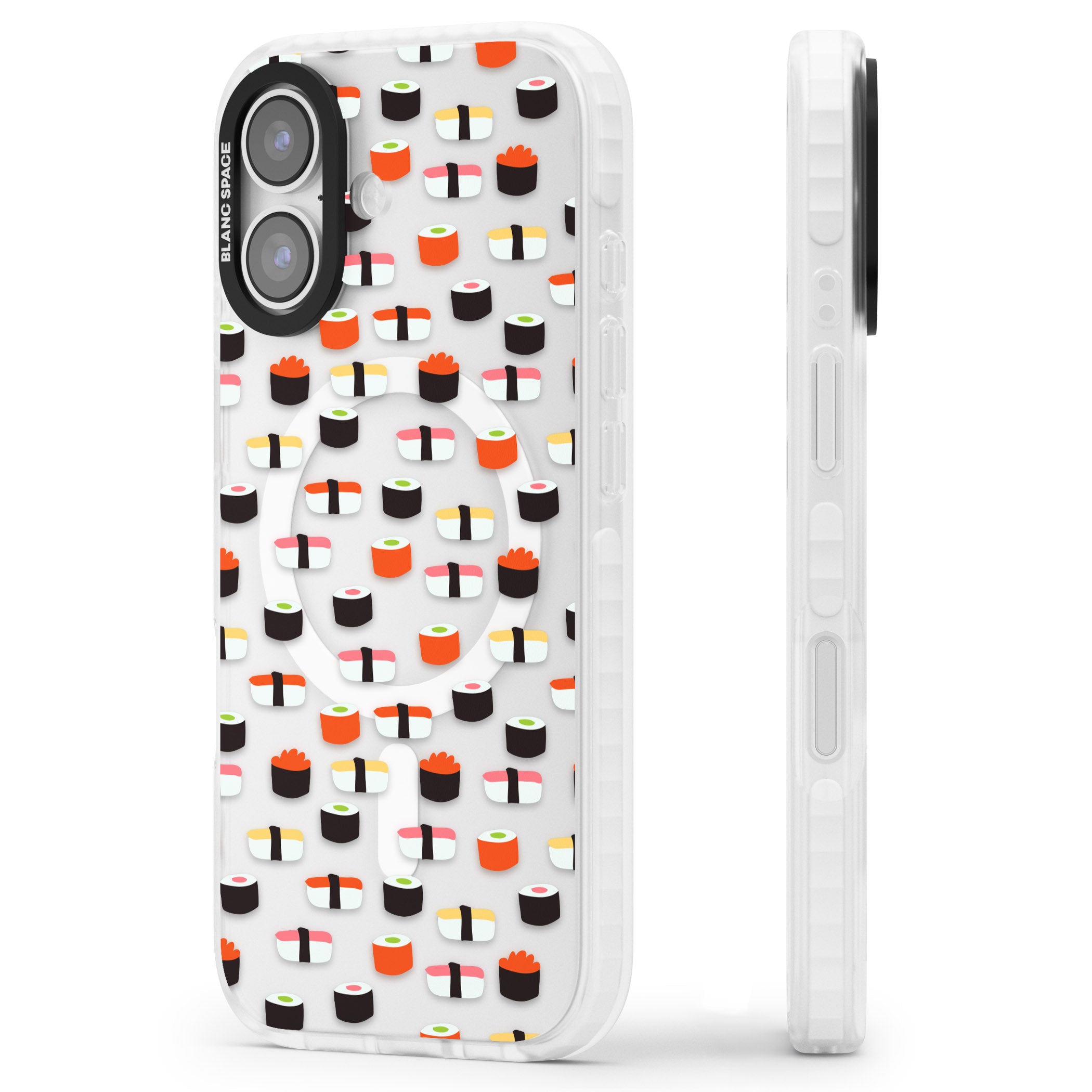 Sushi Pop iPhone 17 Impact Pro Clear Phone Case Side Profile