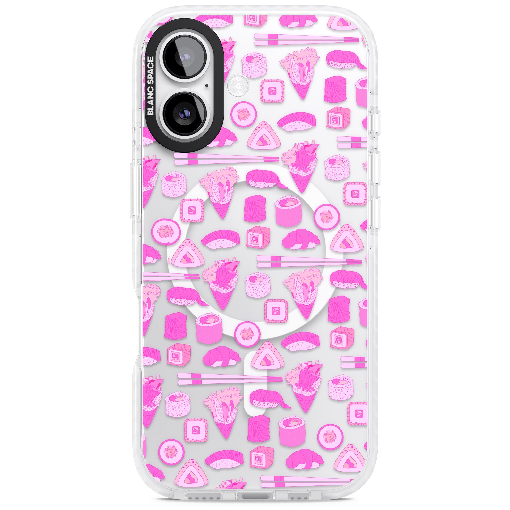 Pink Sushi Pop iPhone 17 Impact Pro Clear Phone Case