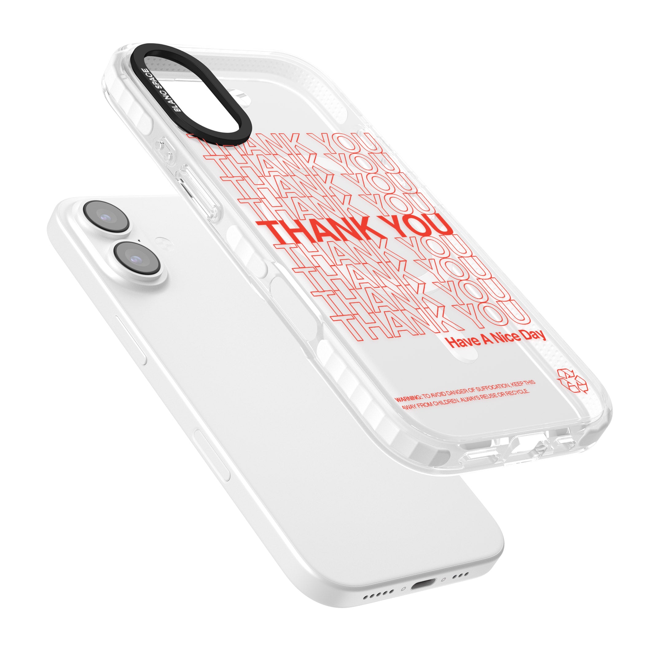 Thank You Have A Nice Day iPhone 17 Impact Pro Clear Phone Case Colours