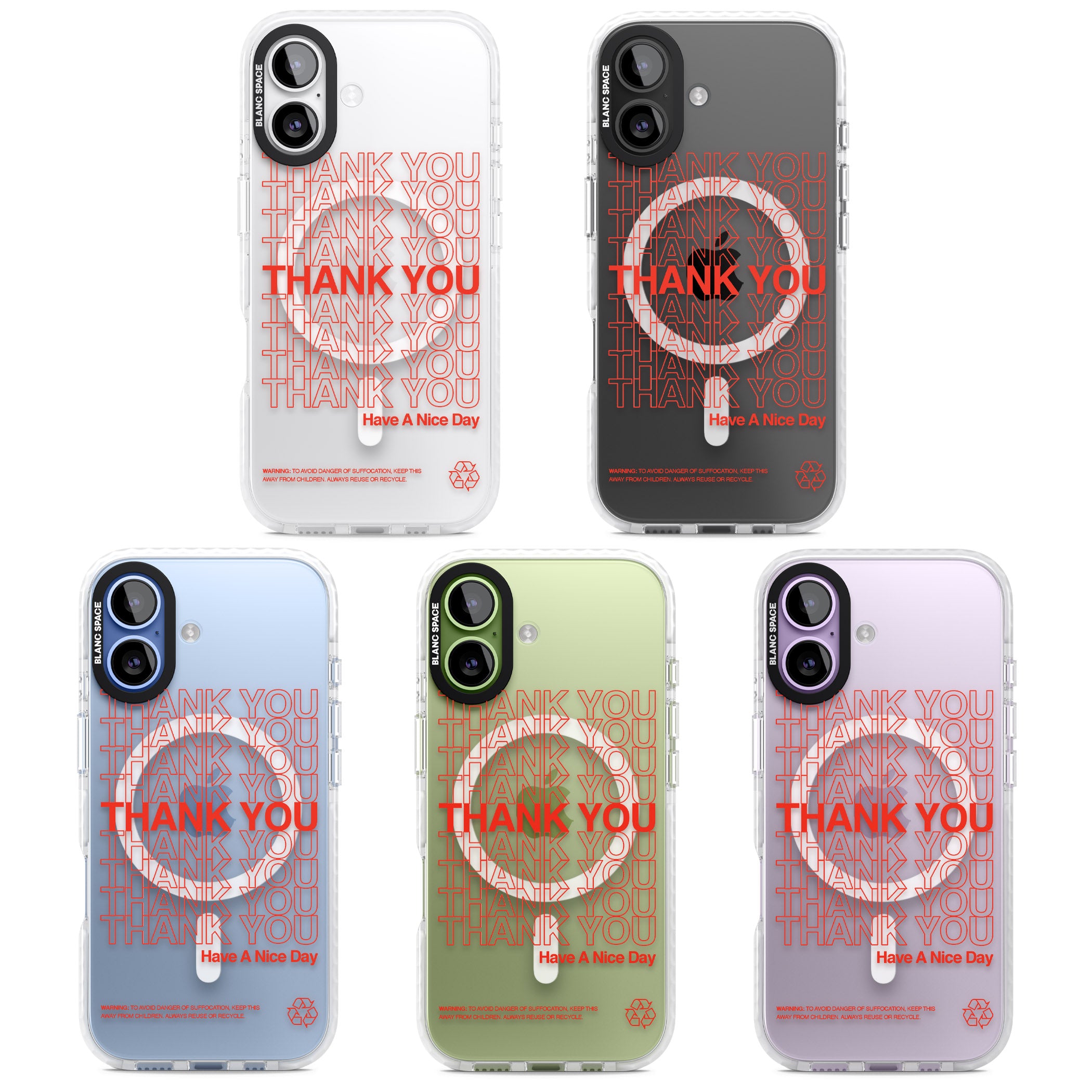 Thank You Have A Nice Day iPhone 17 Impact Pro Clear Phone Case APT Impact Protection