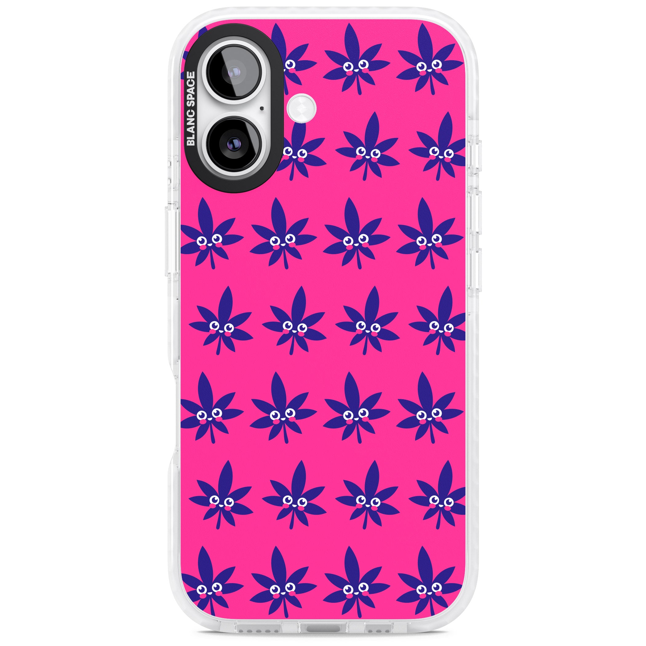 Pink Sativa iPhone 17 Impact Pro Clear Phone Case