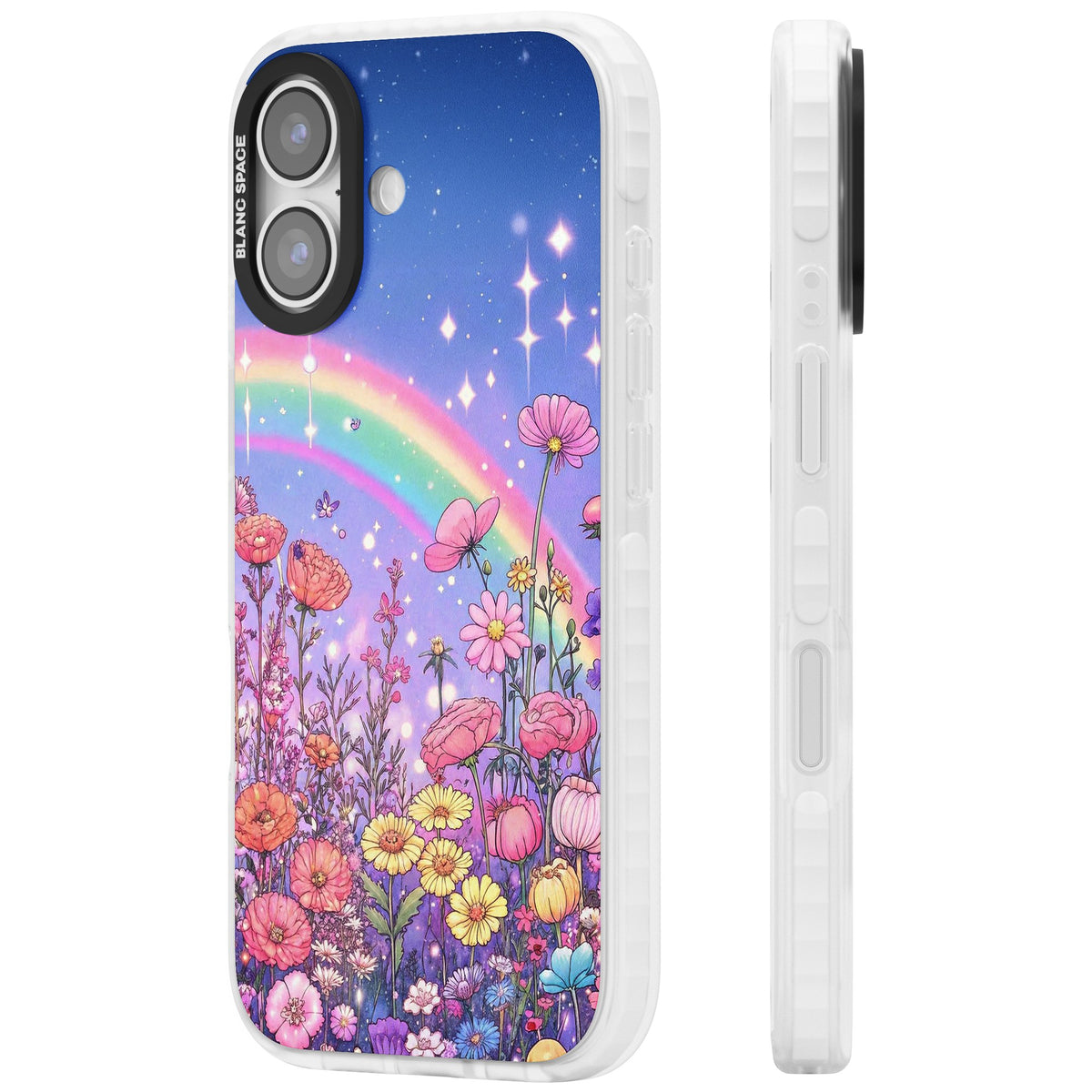 Magical Meadow iPhone 16 / iPhone 16 Plus / iPhone 17 Impact Clear Phone Case side
