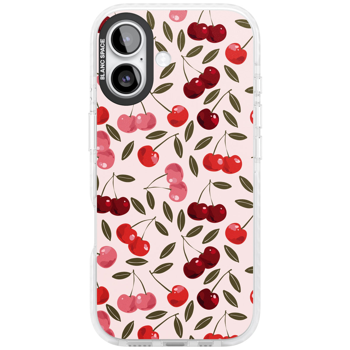 Cherry On Top (Pink) iPhone 16 / iPhone 16 Plus / iPhone 17 Impact Clear Phone Case front