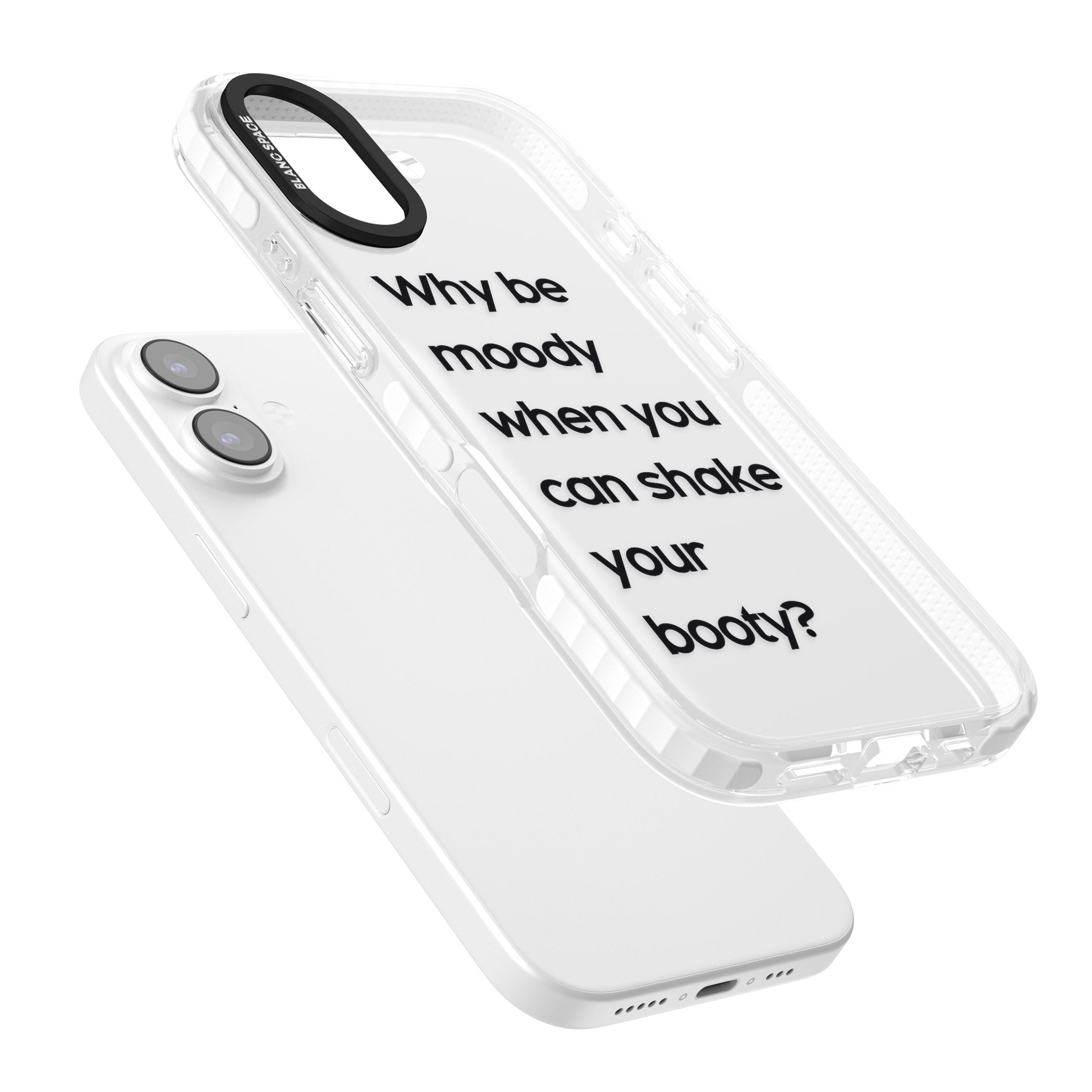 Why Be Moody? iPhone 17 Impact Clear Phone Case Colours