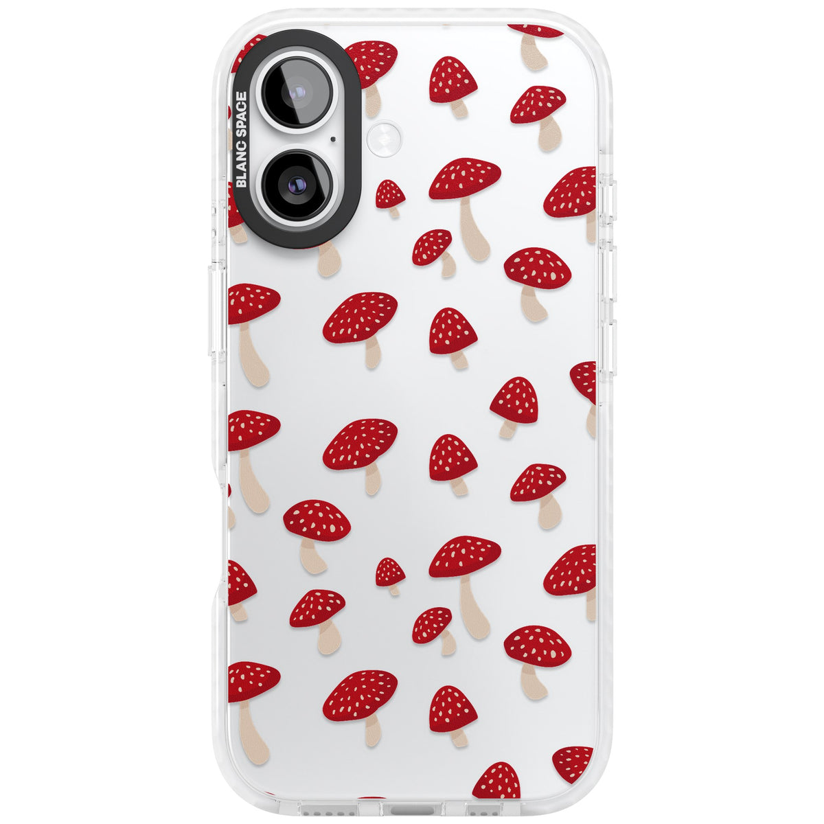 Magical Mushrooms iPhone 16 / iPhone 16 Plus / iPhone 17 Impact Clear Phone Case front