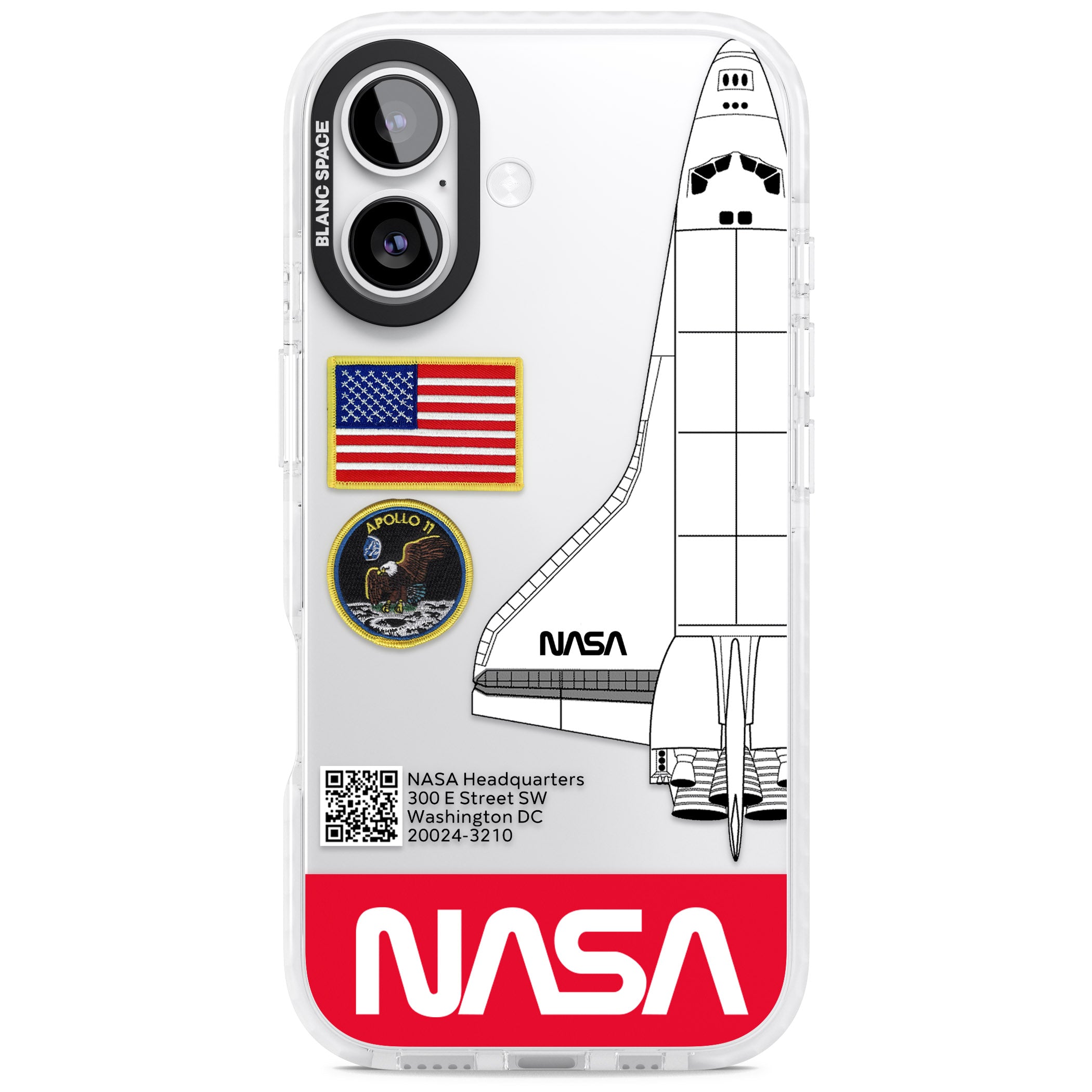 Nasa Apollo 11 iPhone 17 Impact Clear Phone Case