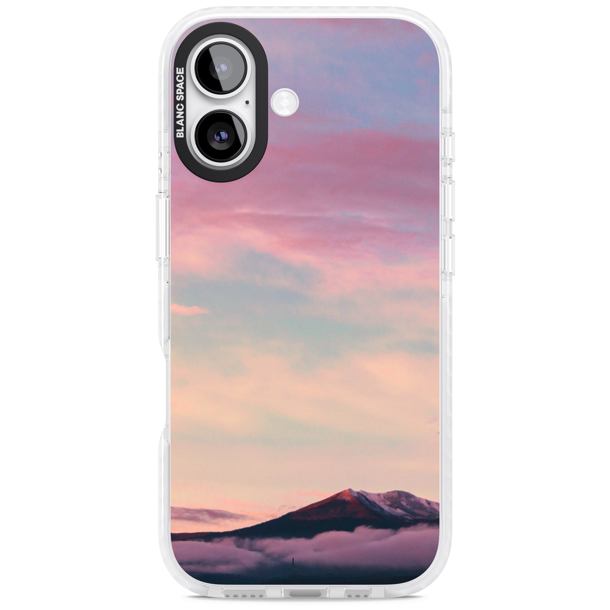 Pastel Mountain Sunset iPhone 17 Impact Clear Phone Case