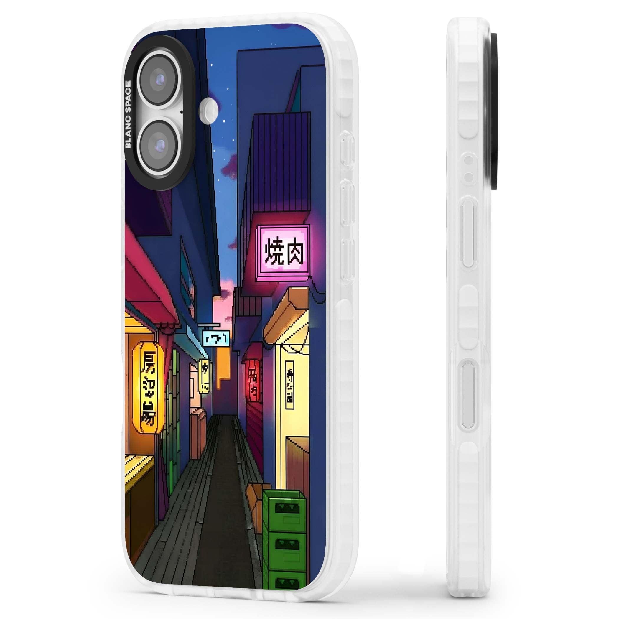 Nights In The Yokocho for him iPhone case | Black Impact case for iPhone 17