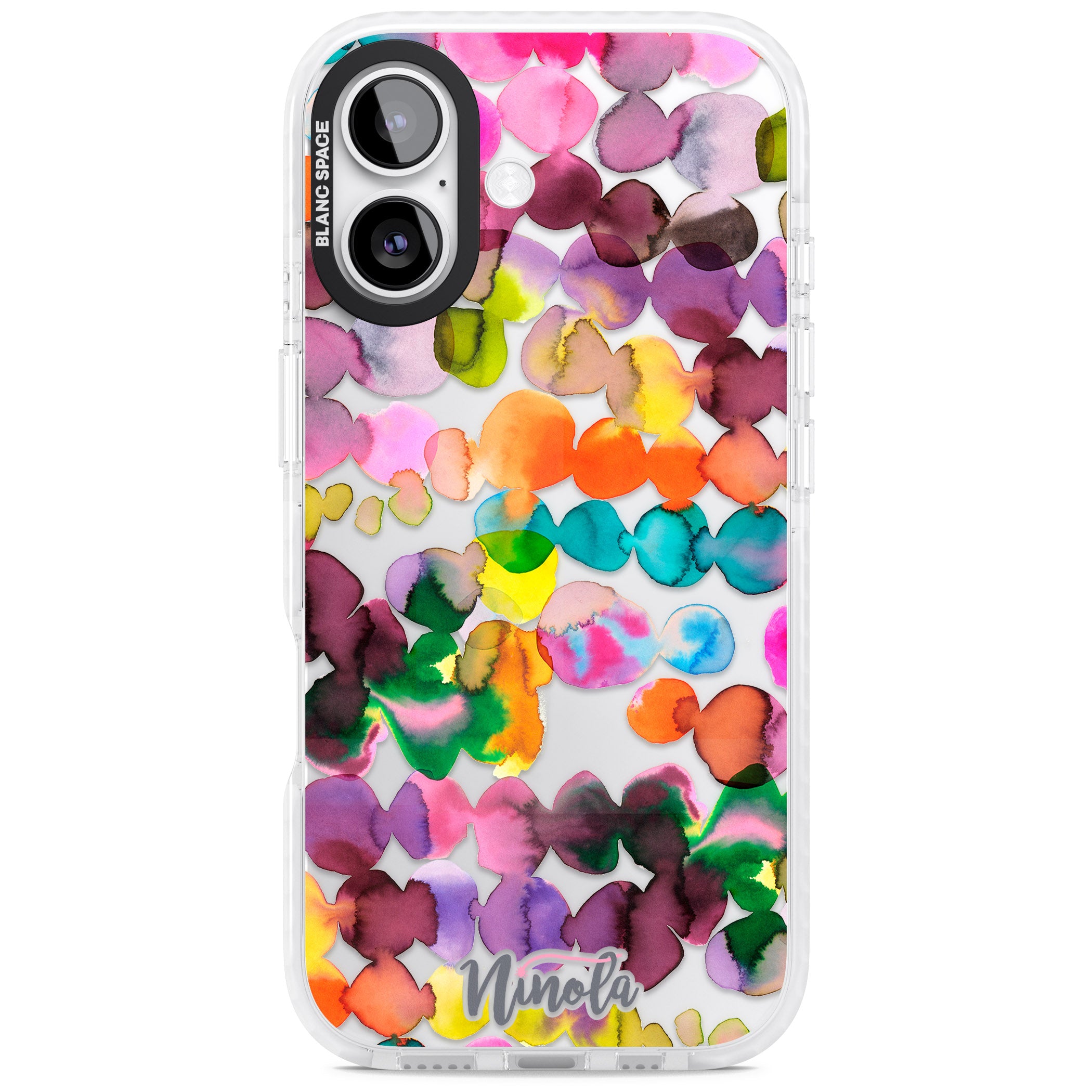 Ink Splash Hues iPhone 17 Impact Clear Phone Case