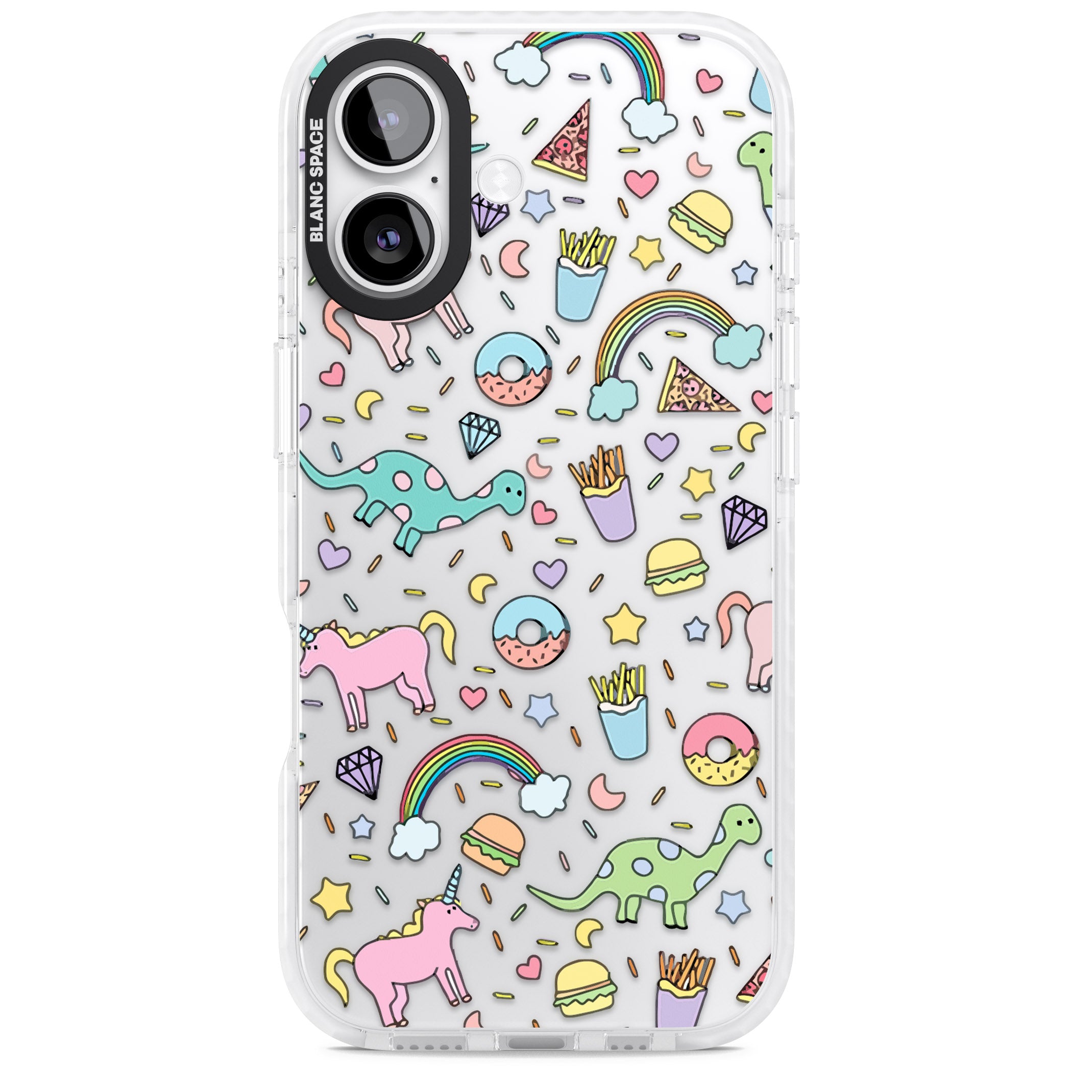 Cute Pattern iPhone 17 Impact Clear Phone Case