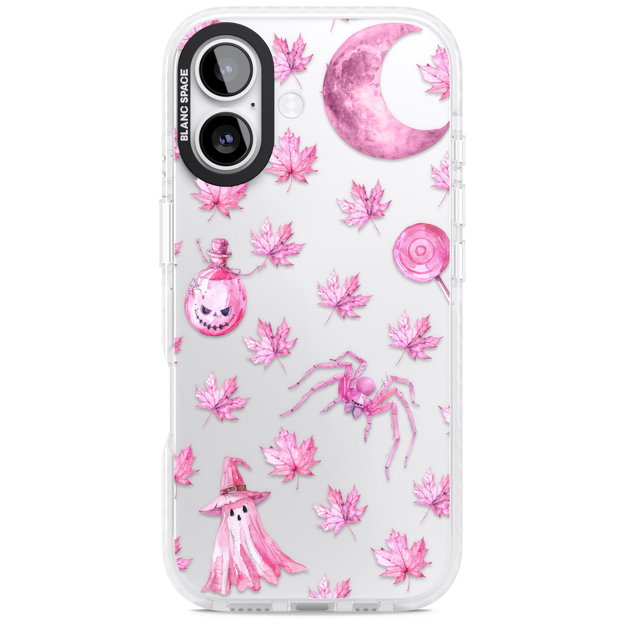 Pink Moon Maple iPhone 17 Impact Clear Phone Case