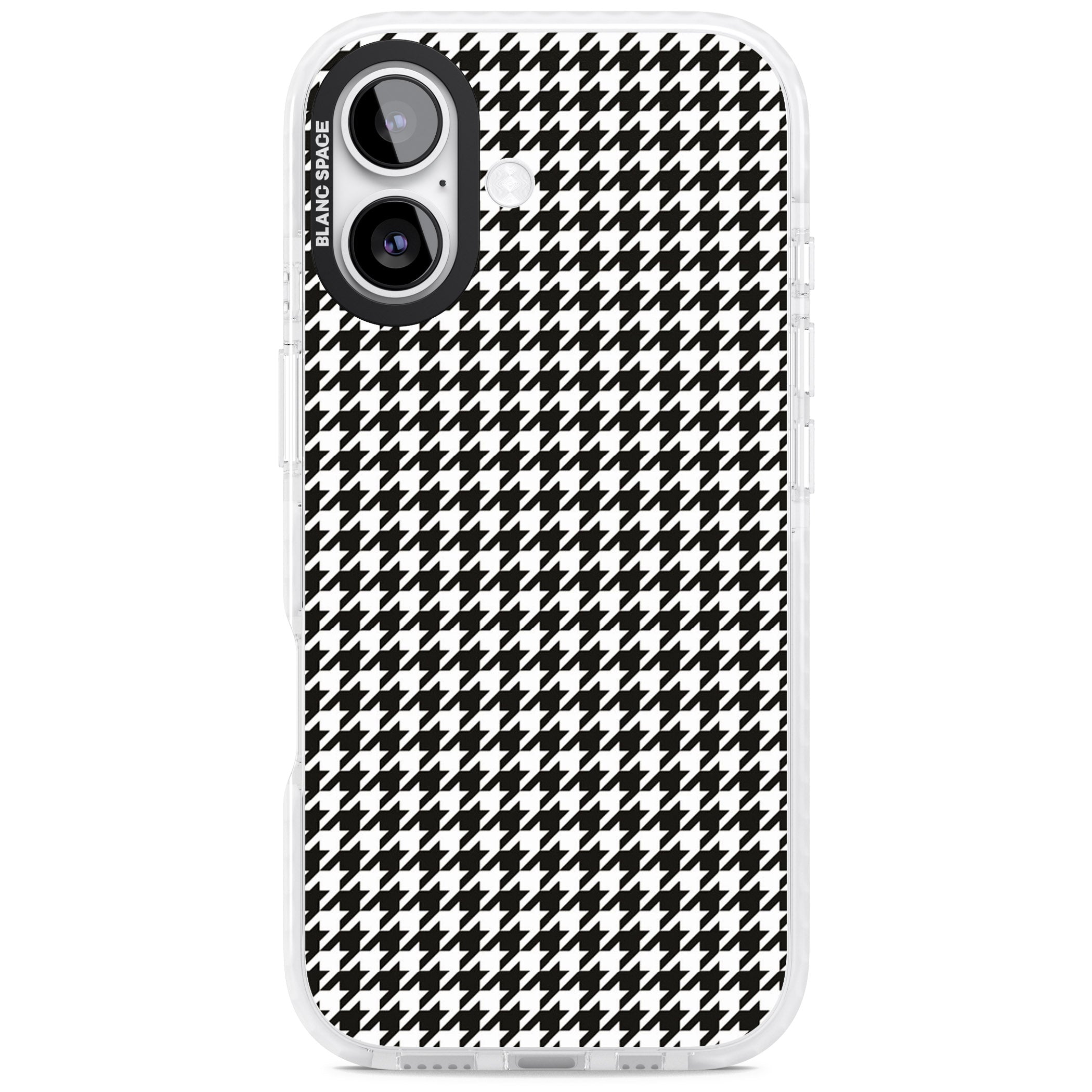 Chic Houndstooth Check iPhone 17 Impact Clear Phone Case