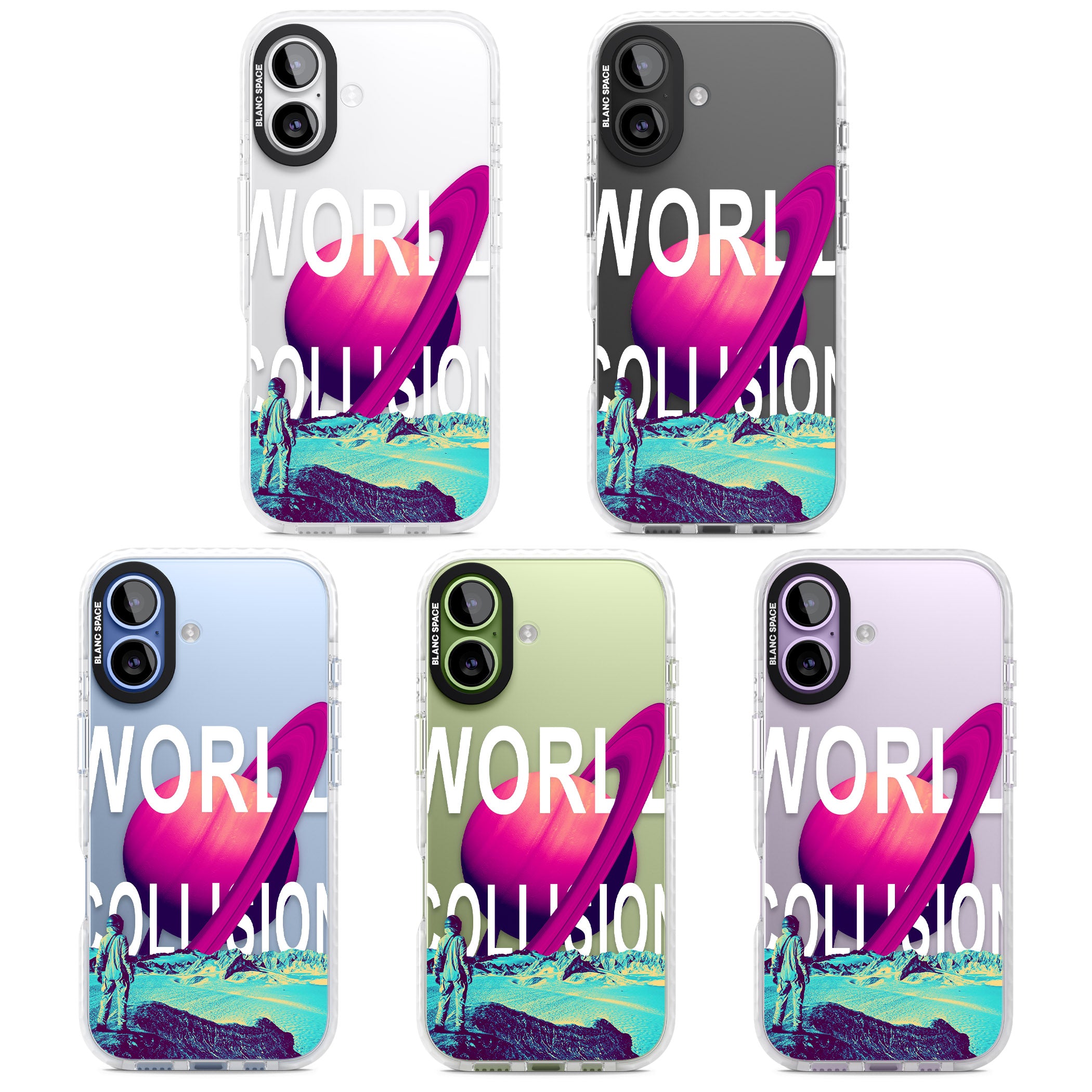 World Collision iPhone 17 Impact Clear Phone Case APT Impact Protection