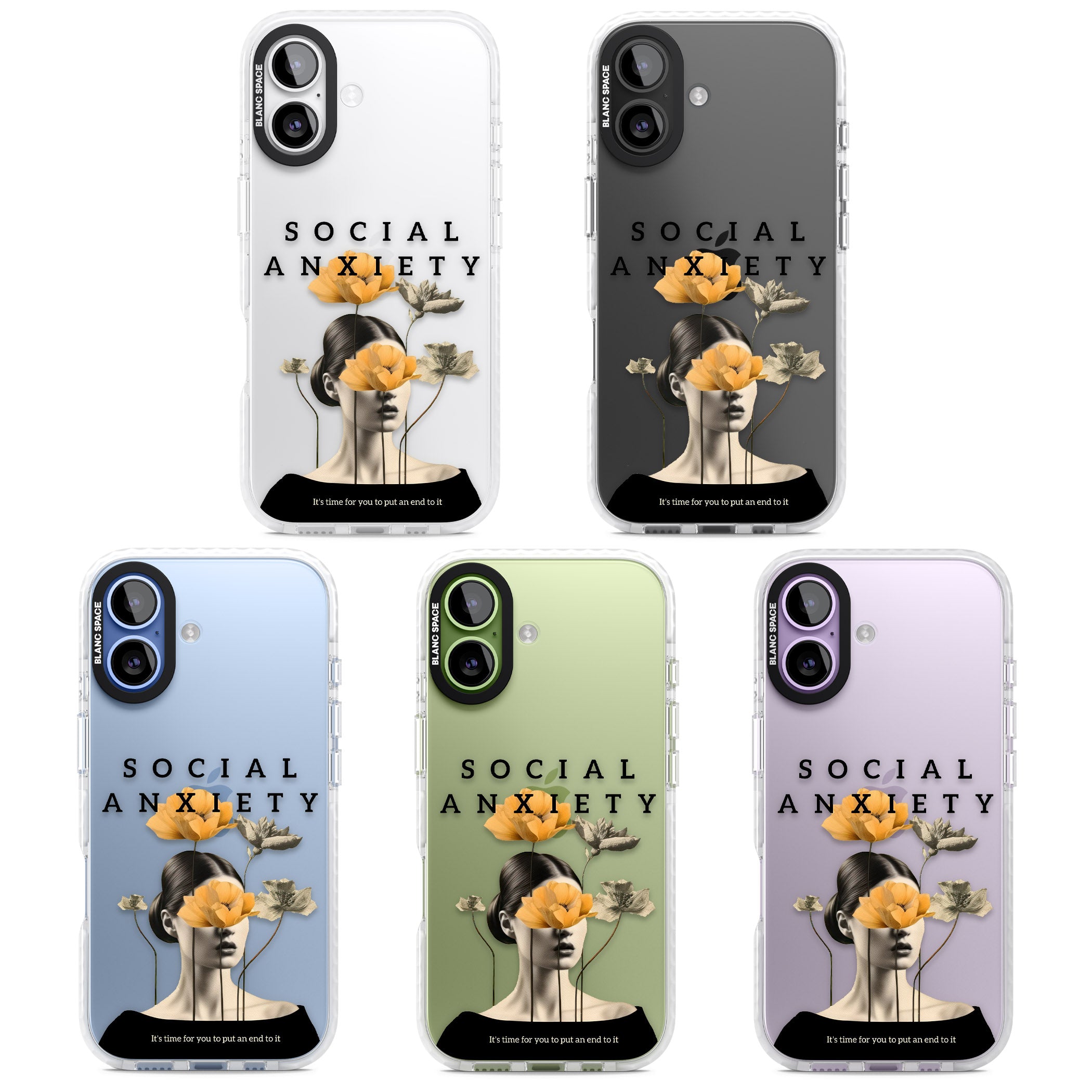 Social Anxiety iPhone 17 Impact Clear Phone Case APT Impact Protection