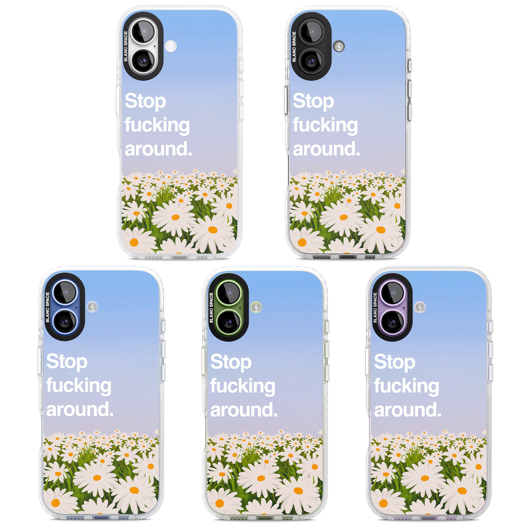 Stop F*Cking Around iPhone 17 Impact Clear Phone Case APT Impact Protection